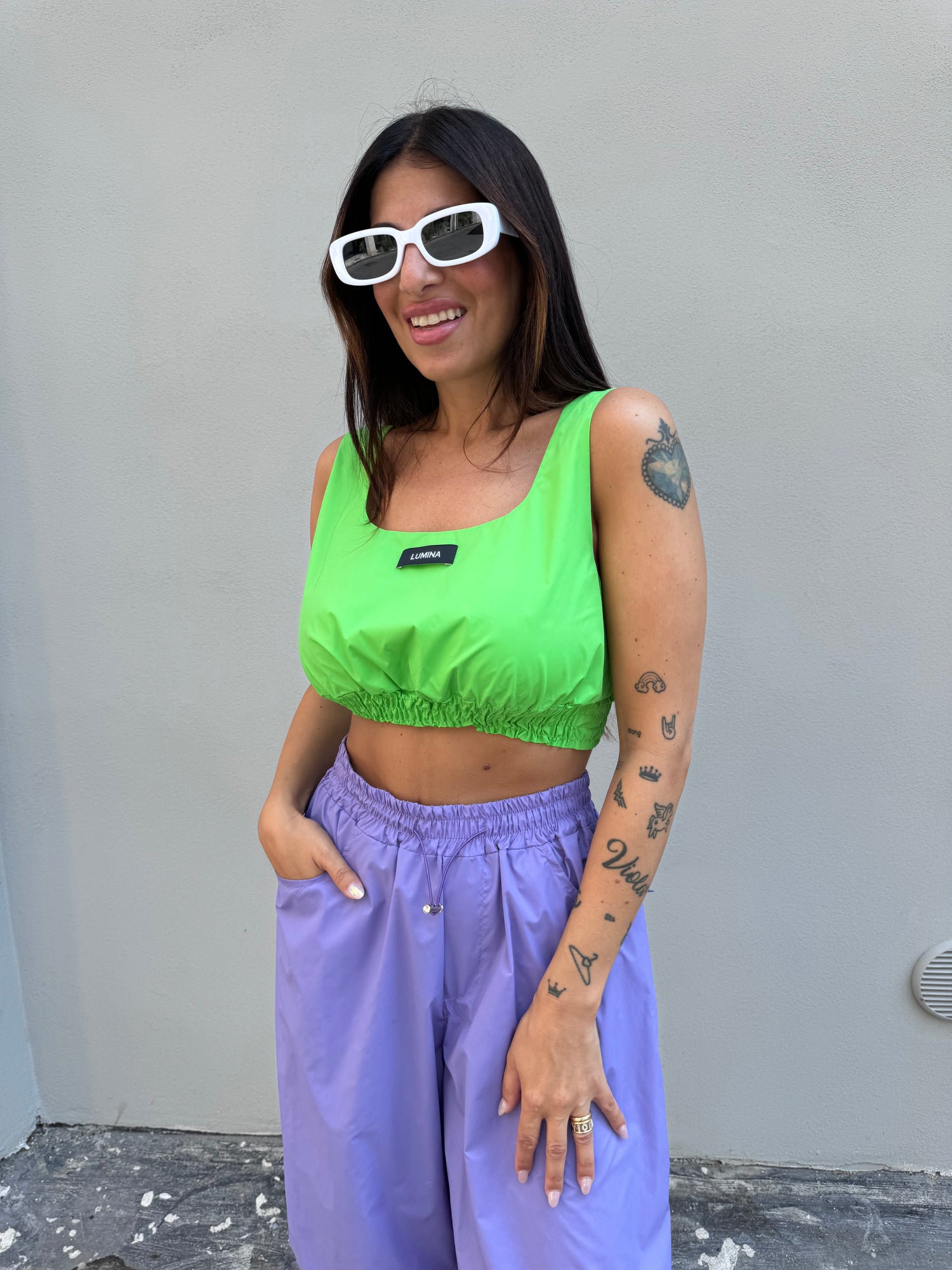 Crop top parachute LUMINA
