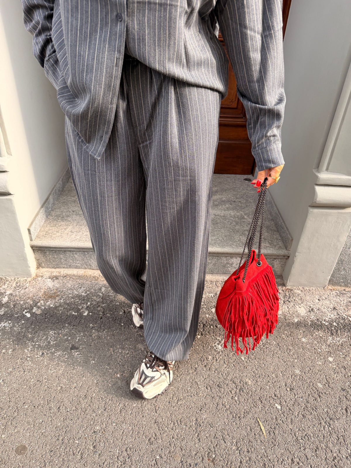 Pantalone gessato COMPANIA FANTASTICA