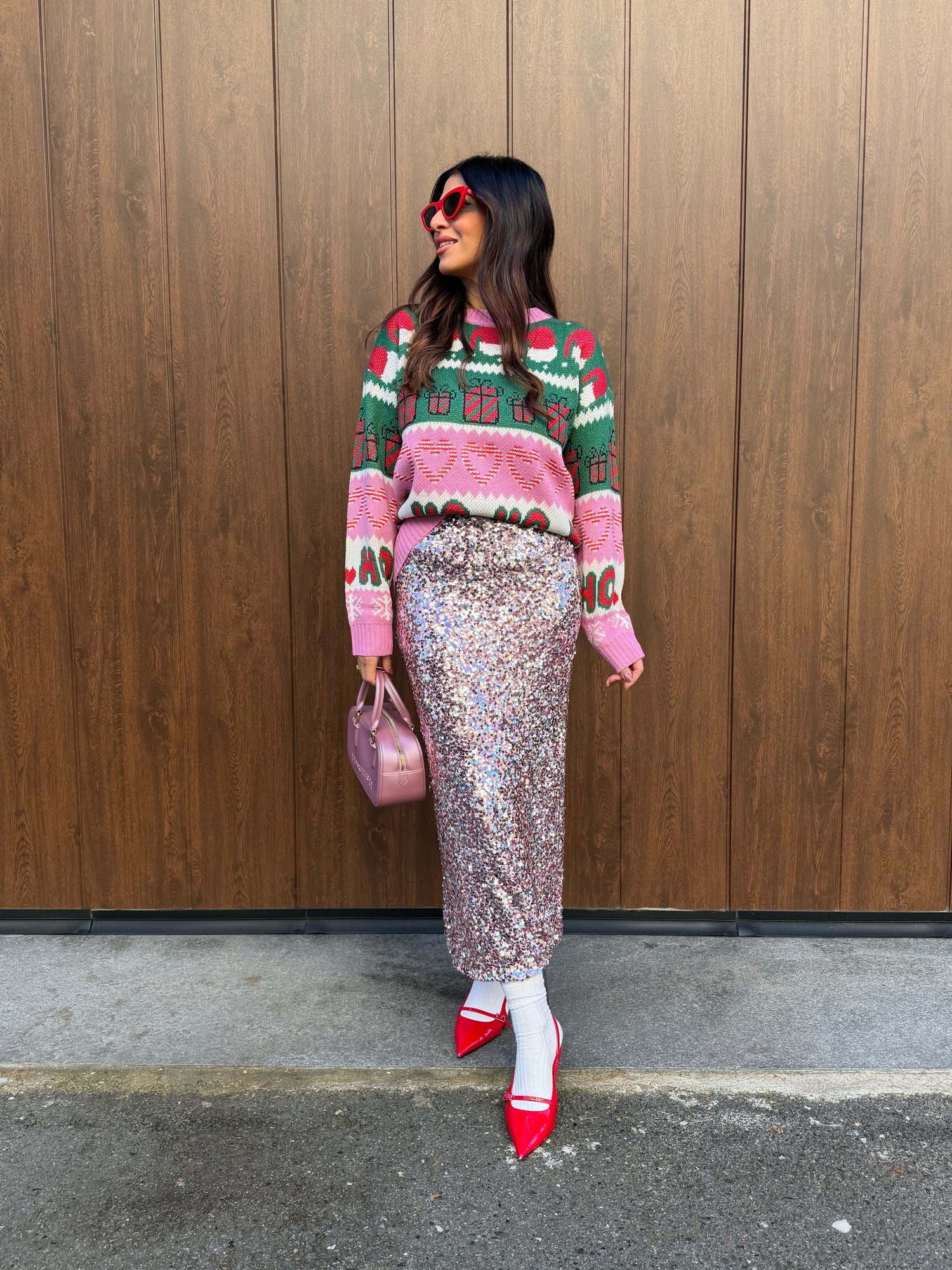 Gonna longuette paillettes “Luce” LIP