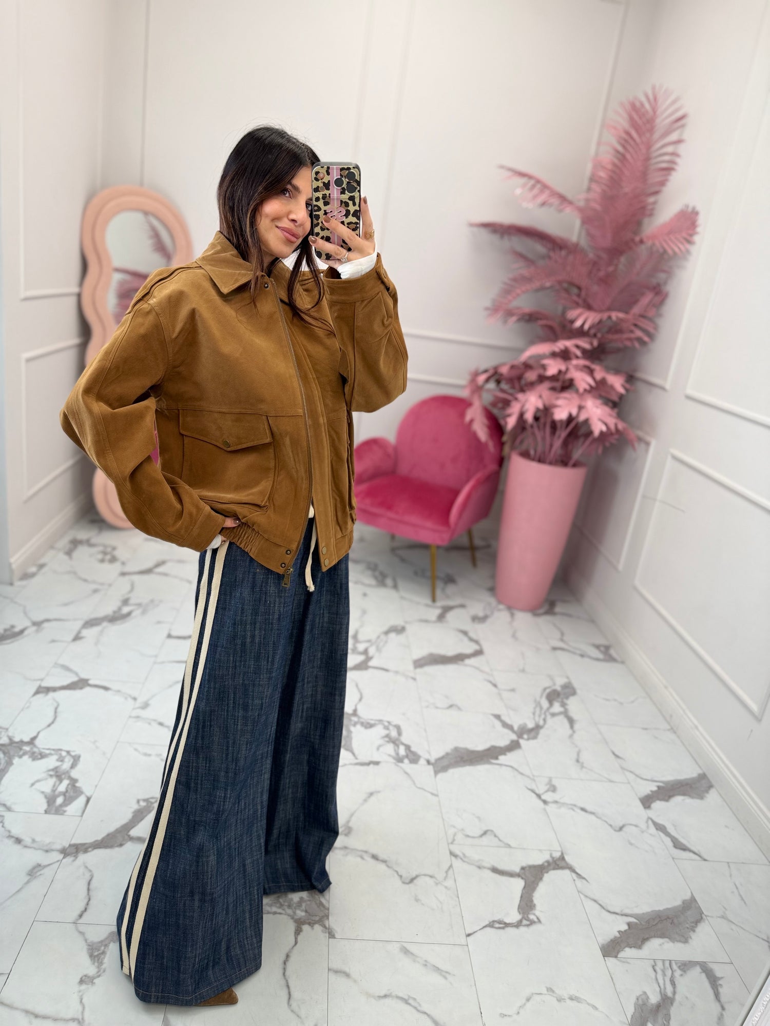 Bomber effetto scamosciato “Lea” LIP