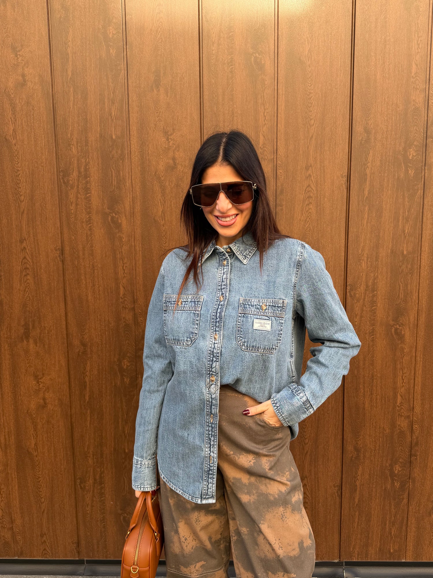 Camicia denim GUESS JEANS