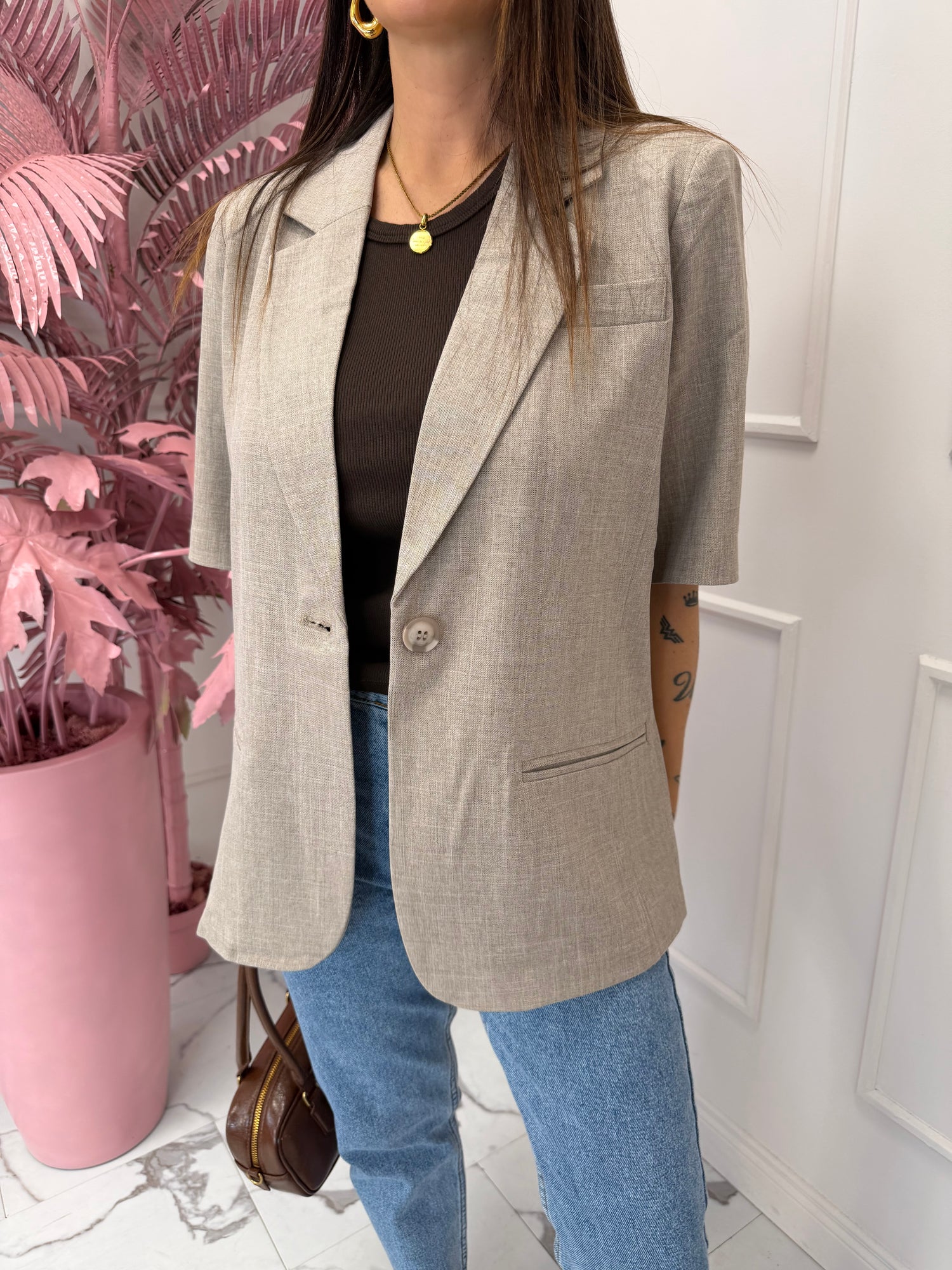 Blazer manica corta “Linda” ONLY