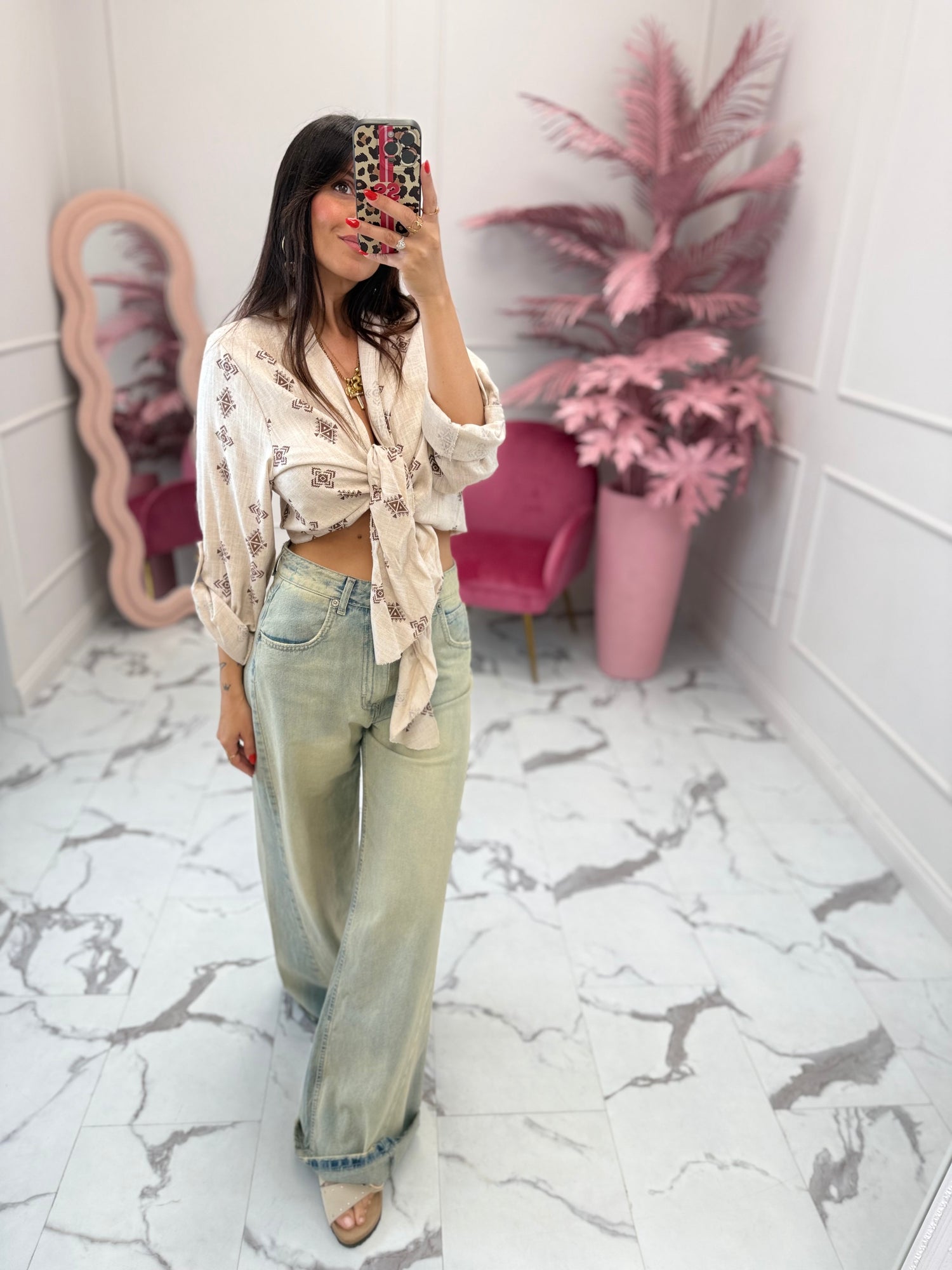 Camicia con nodo “Wild” LIP