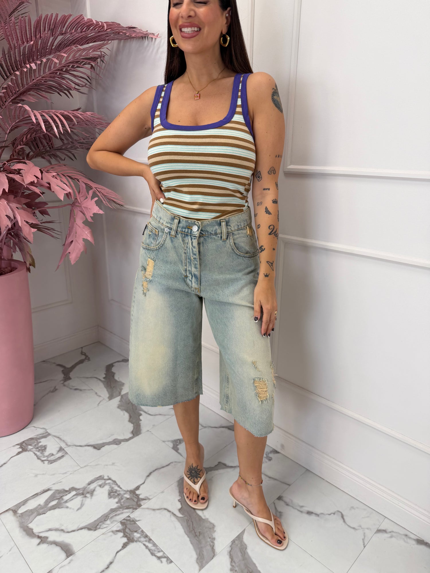 Bermuda jeans maxi “Kojy” HAVE ONE