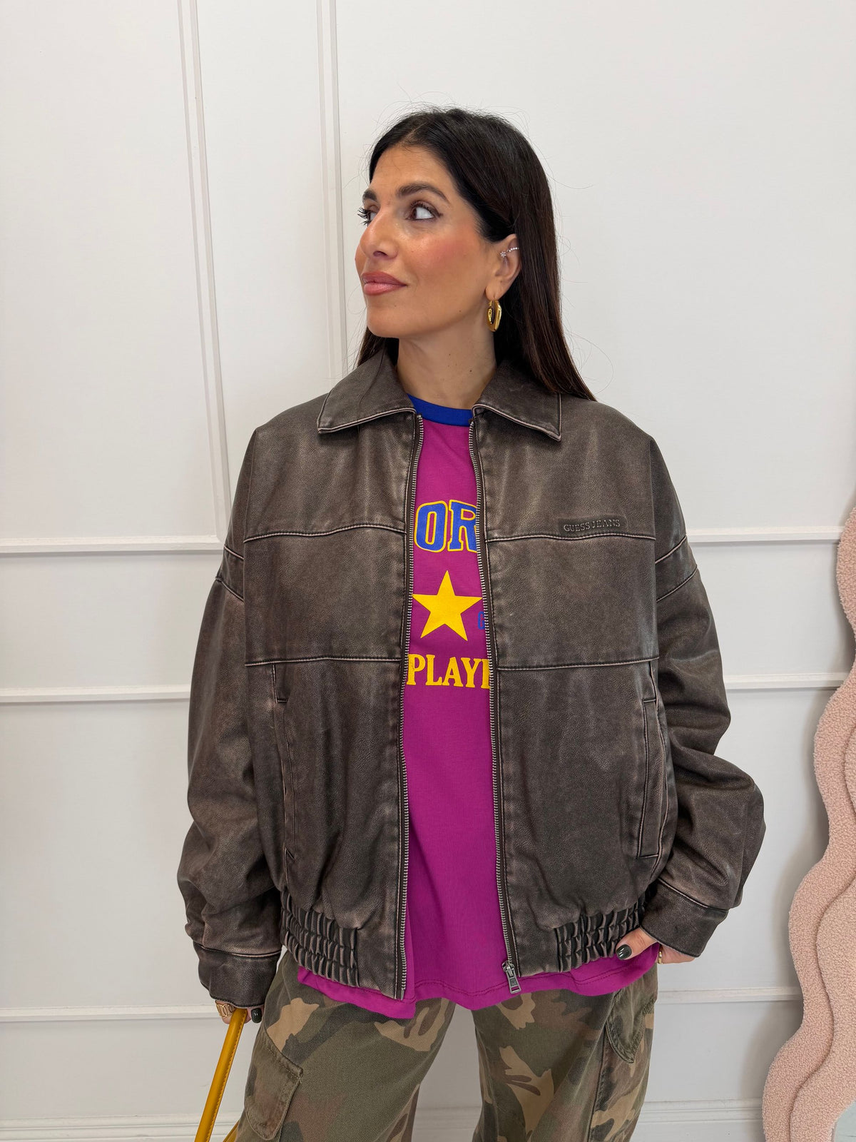 Giacca bomber used GUESS JEANS