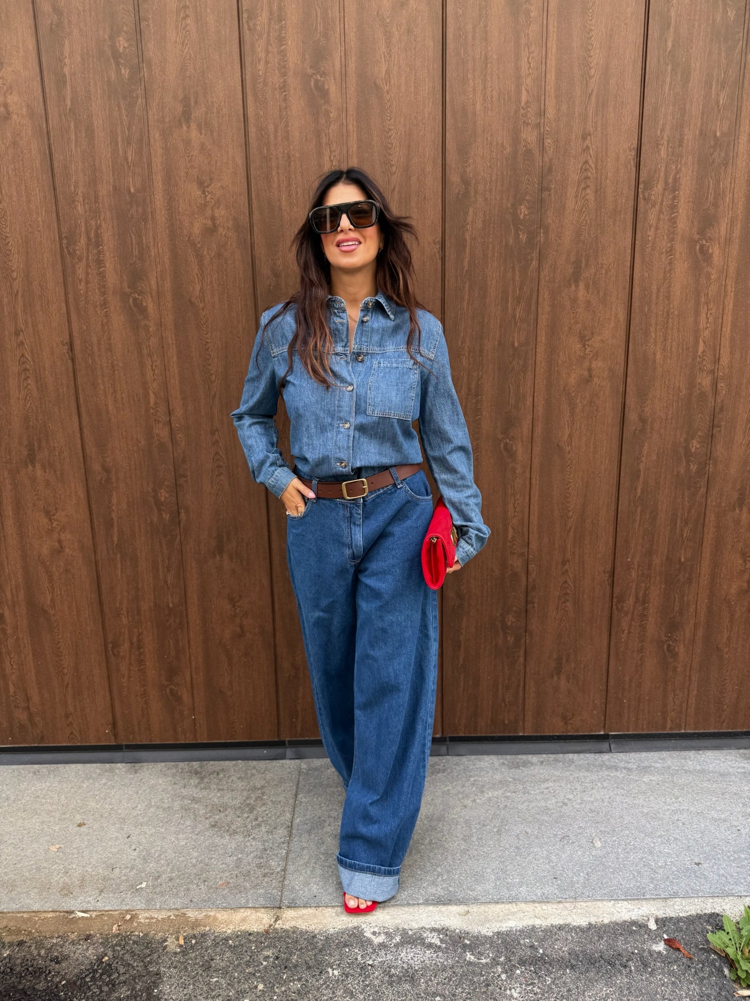 Tuta in denim “Bicolor” HAVE ONE