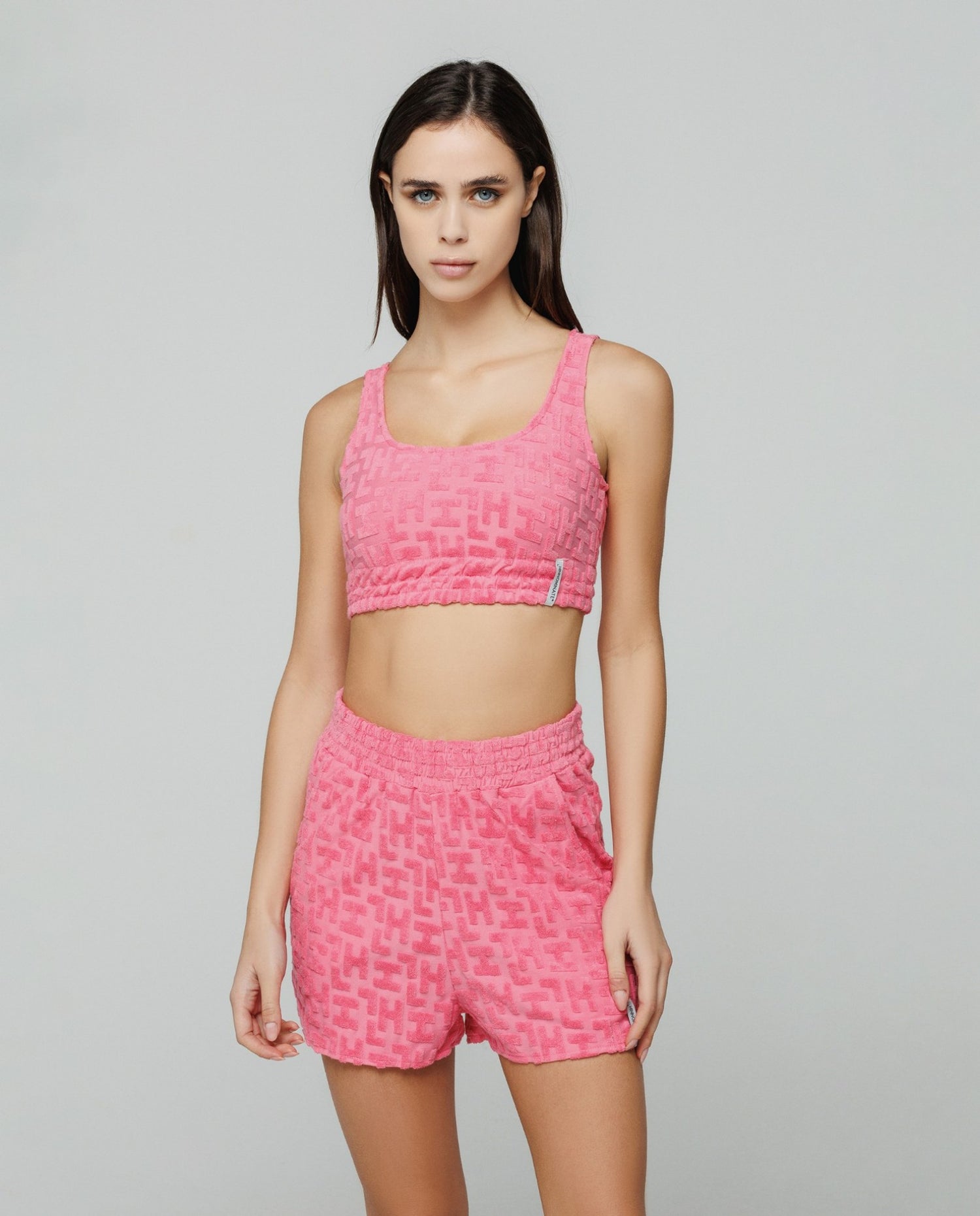 Crop top in spugna logata HINNOMINATE