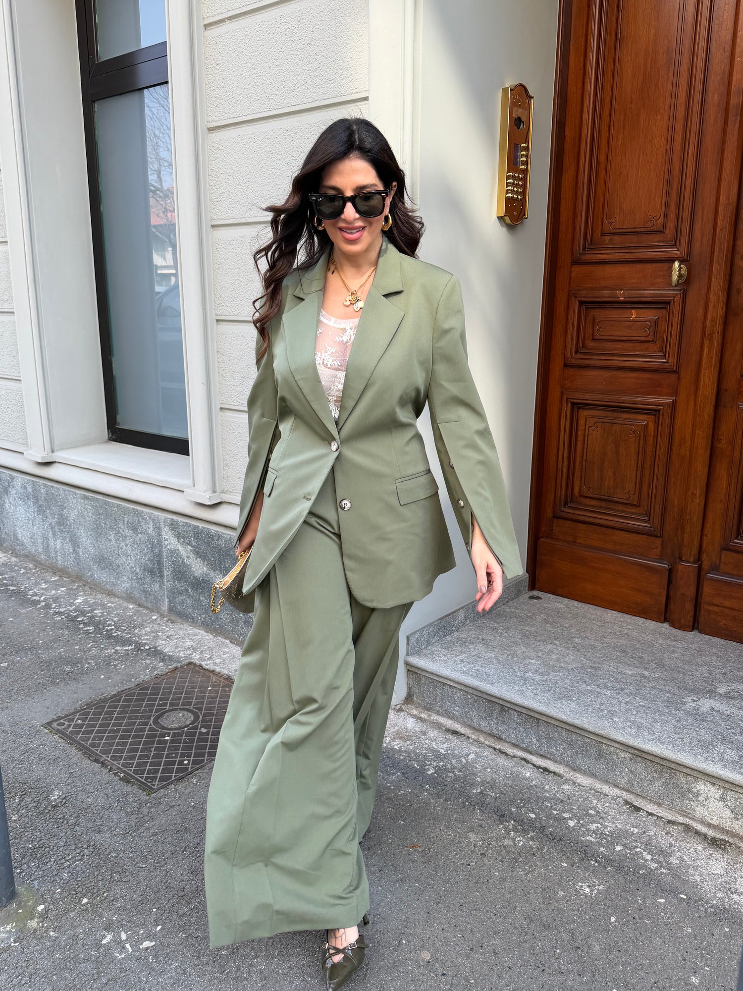 Pantalone palazzo tailleur  “Diletta” VICOLO