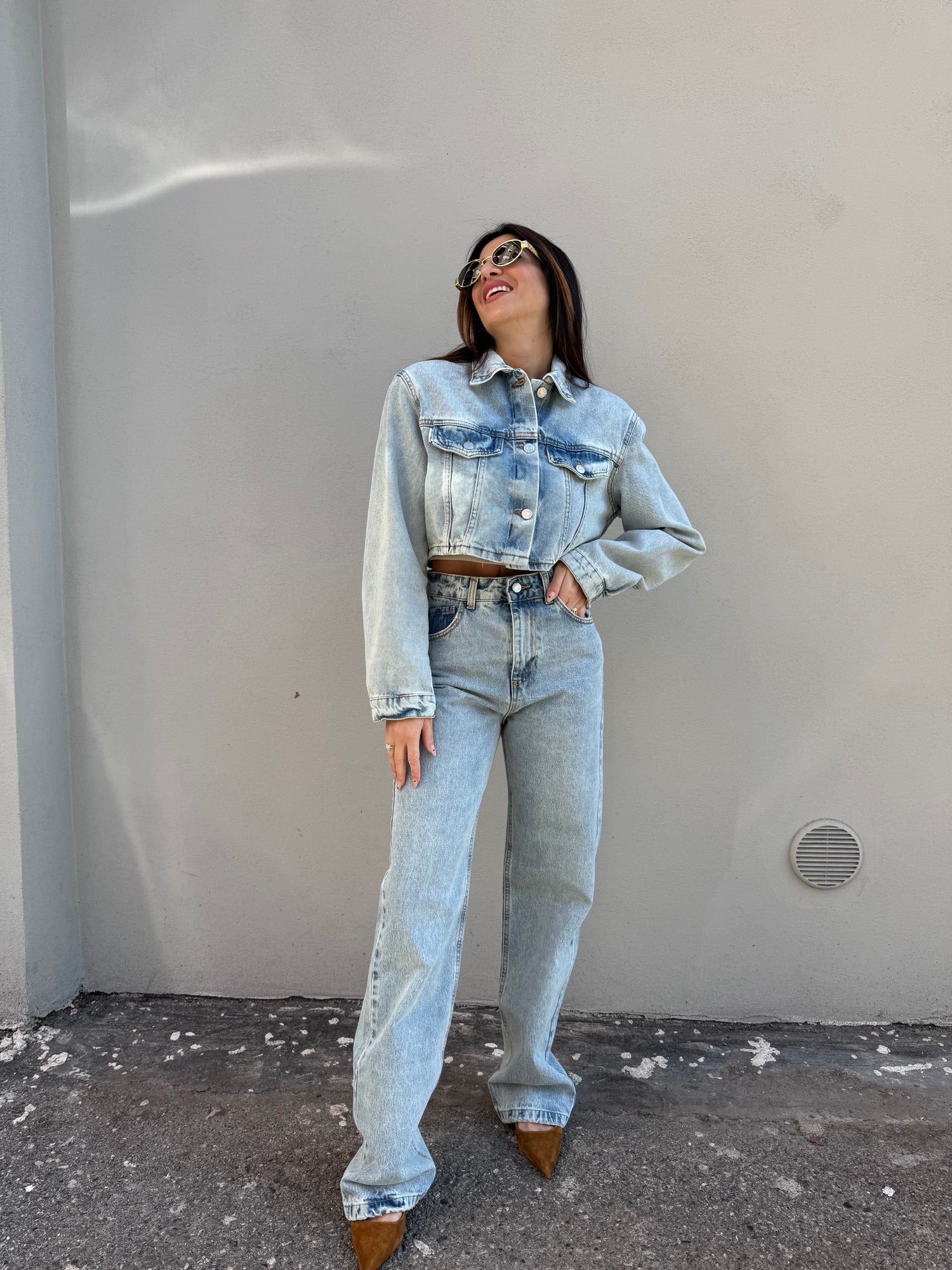 Giacca crop Denim HAVE ONE