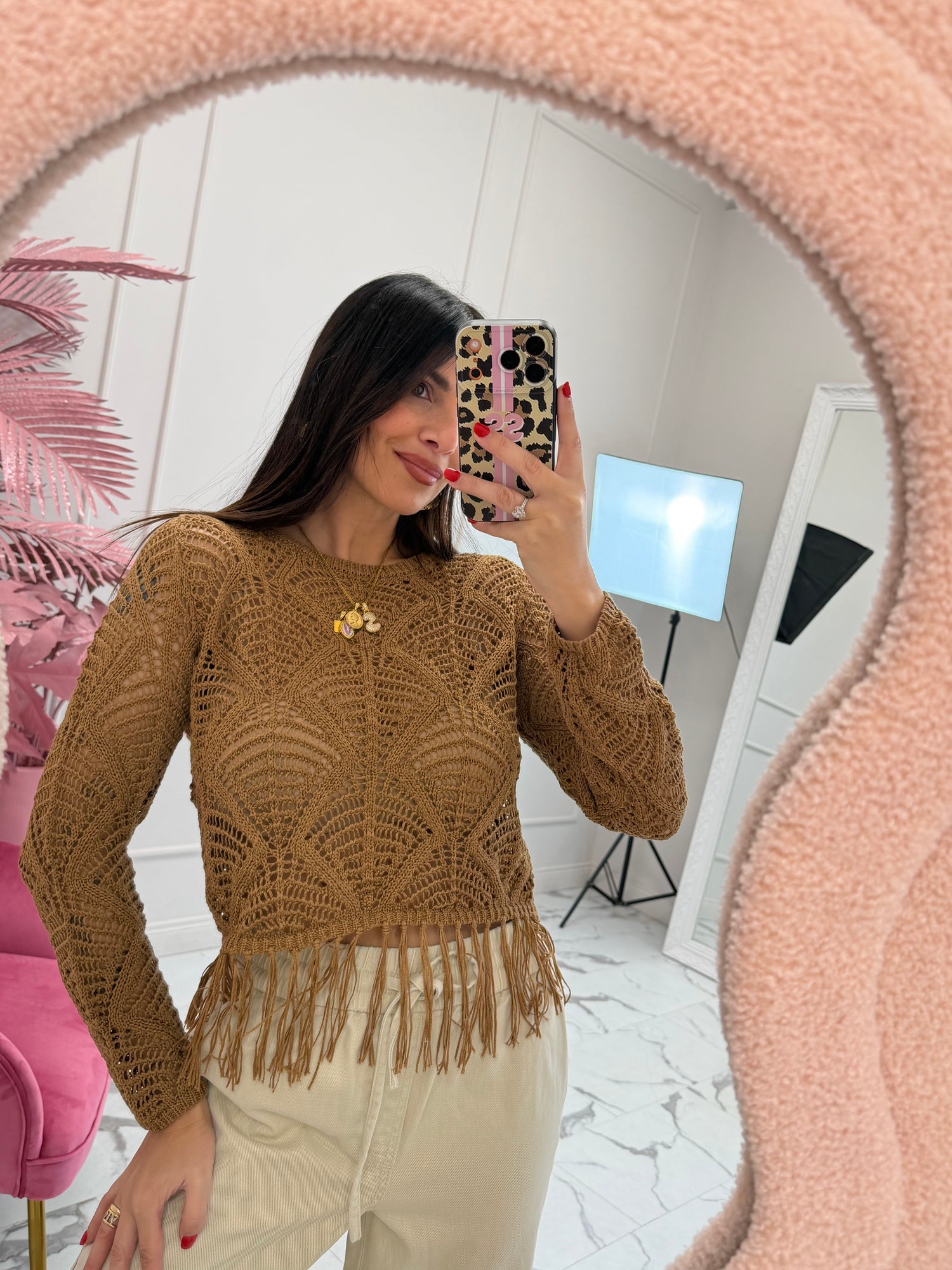 Maglia traforata “Leonie” ONLY