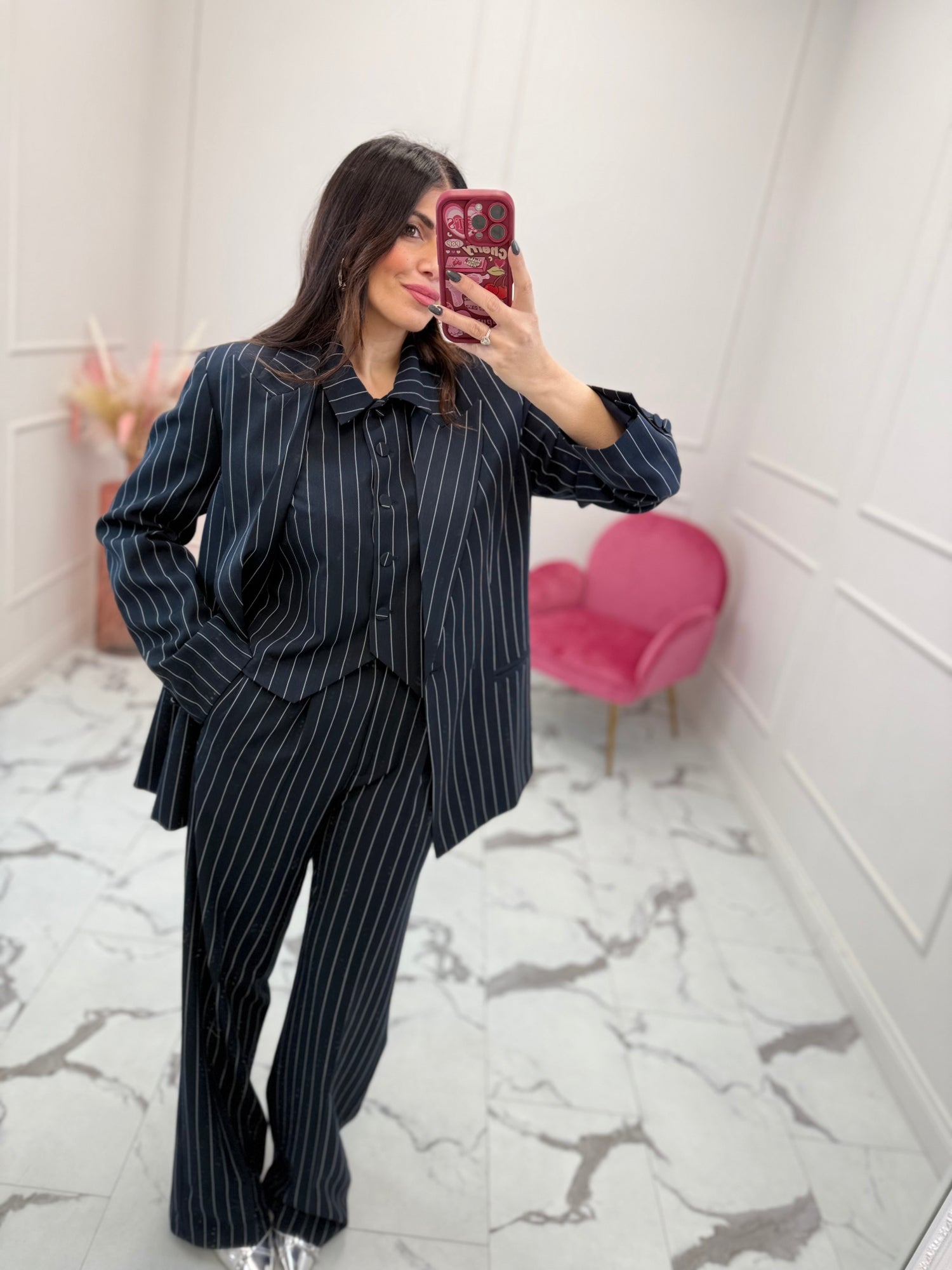 Pantalone tailleur “Gessato” VICOLO