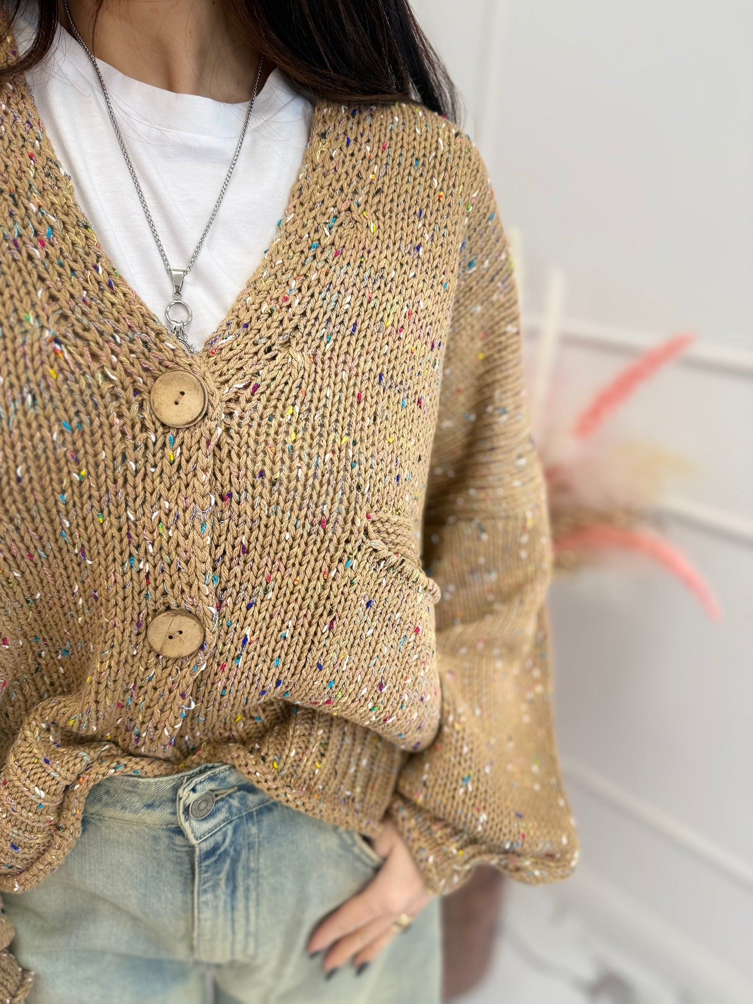 Cardigan in maglia “Rainbow” HAVE ONE