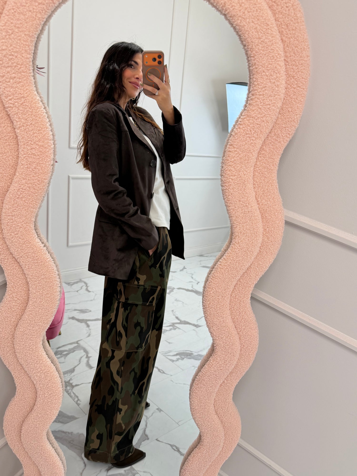 Giacca suede “Tulip” ONLY