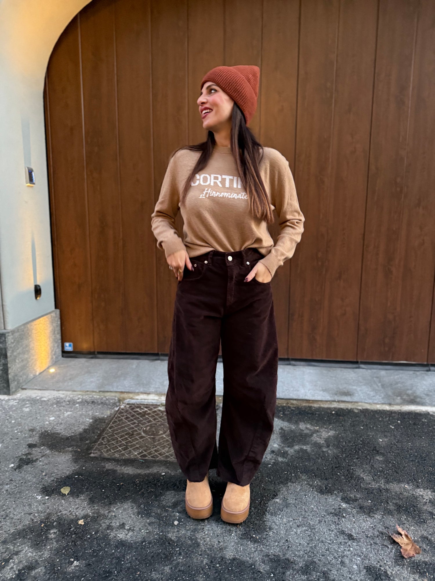 Pantalone balloon velluto “Barbara” HAVE ONE