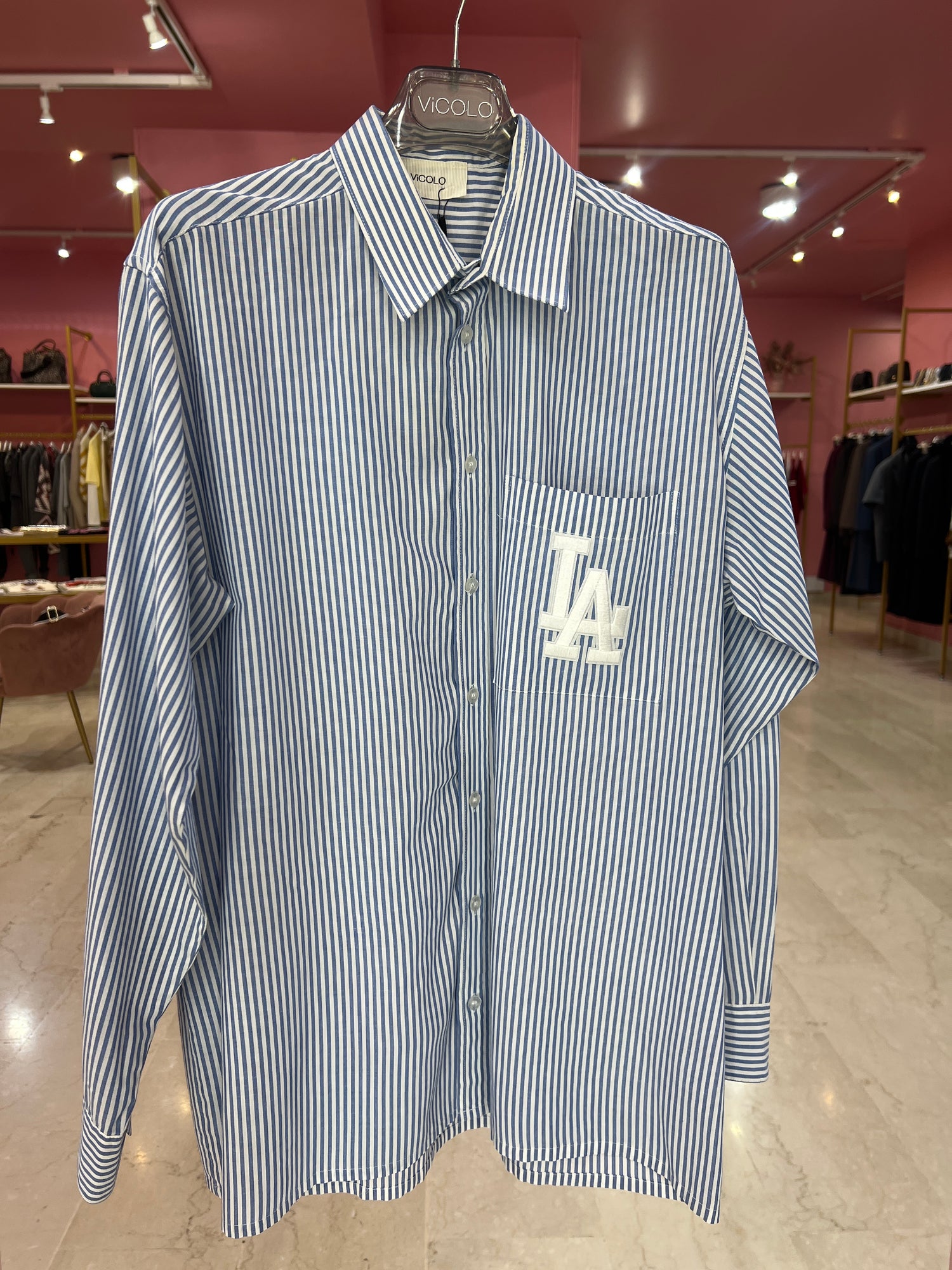 Camicia over “Blue LA” VICOLO