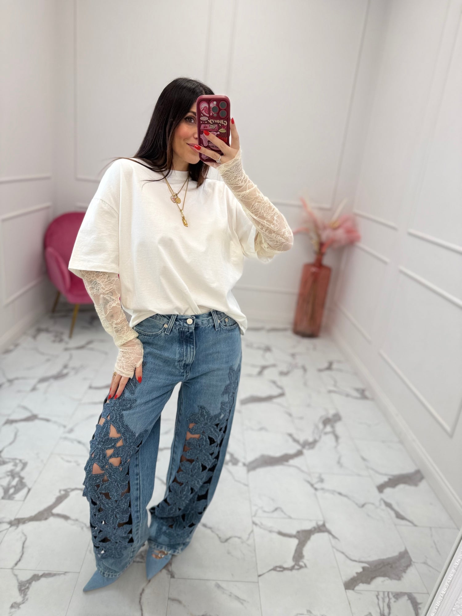 Jeans new “Xenobia cut out” VICOLO