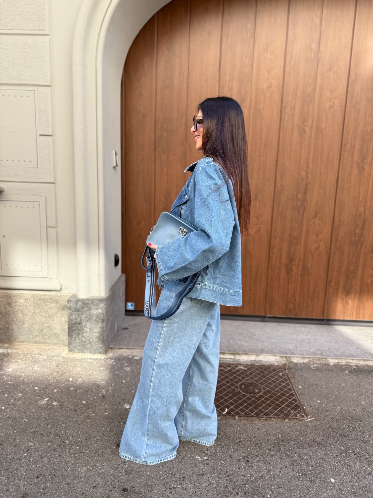Chiodo denim over “Johanna” ONLY