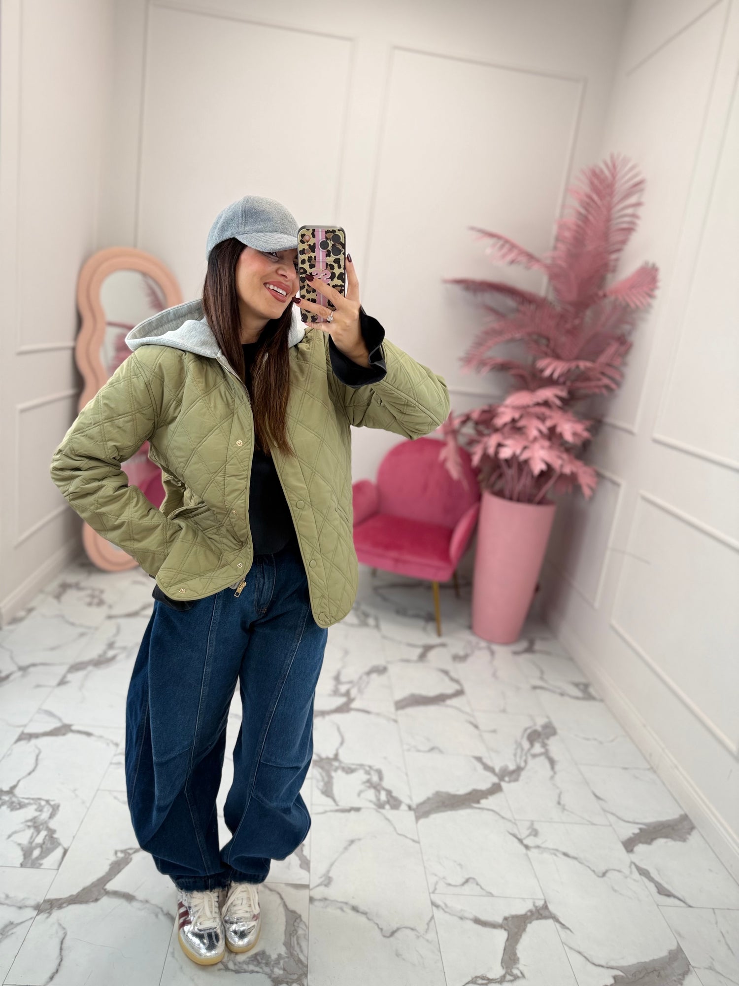 Giacca trapuntata con cappuccio “Risso” ONLY