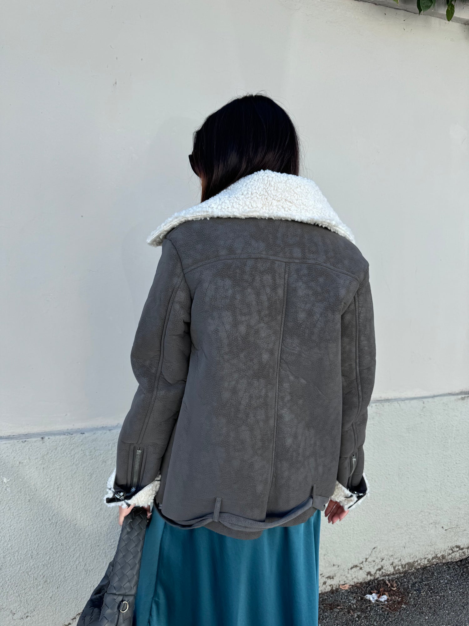 Montone over ecopelle GLAMOROUS