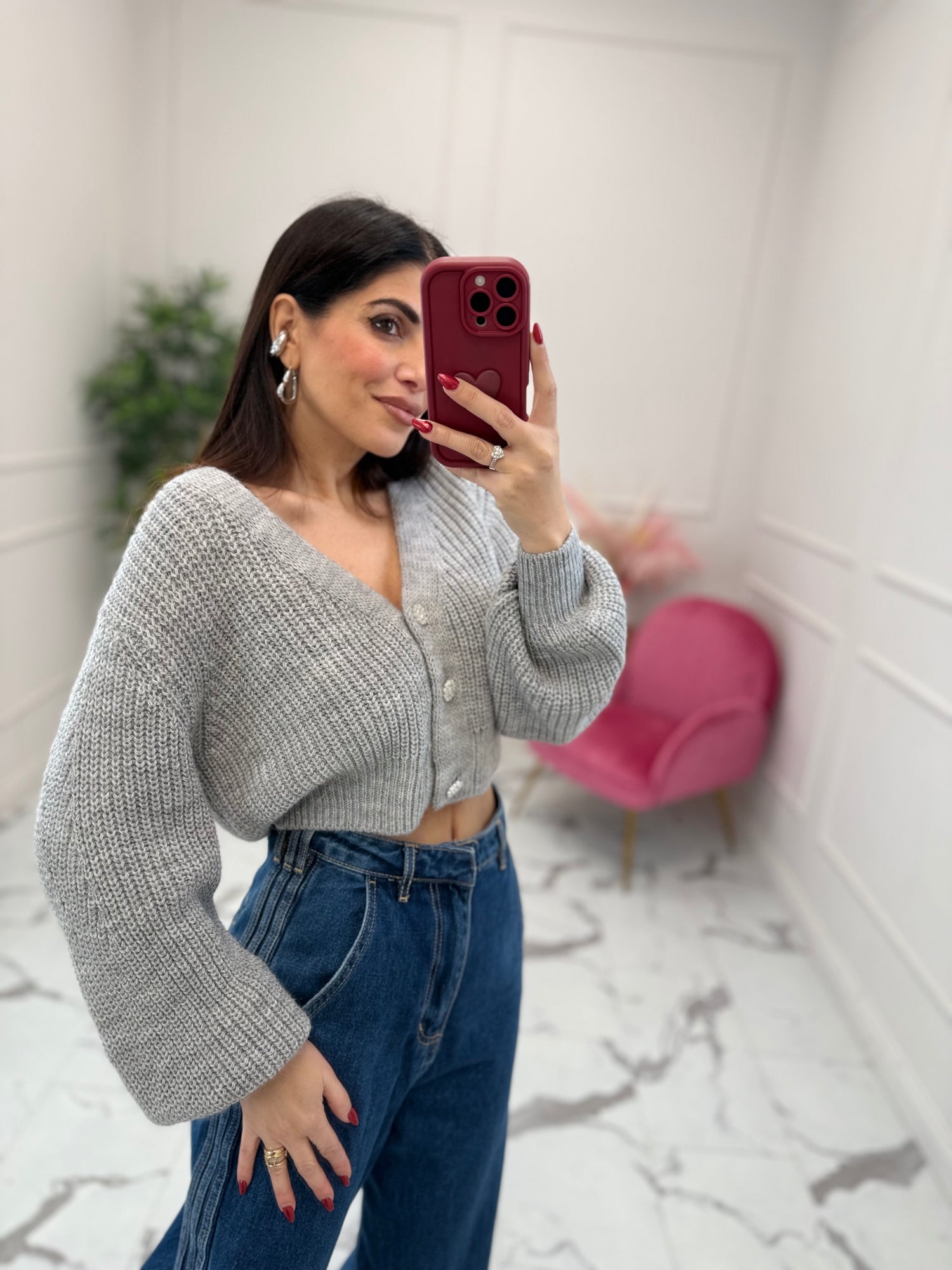 Cardigan bottoni gioiello HAVE ONE