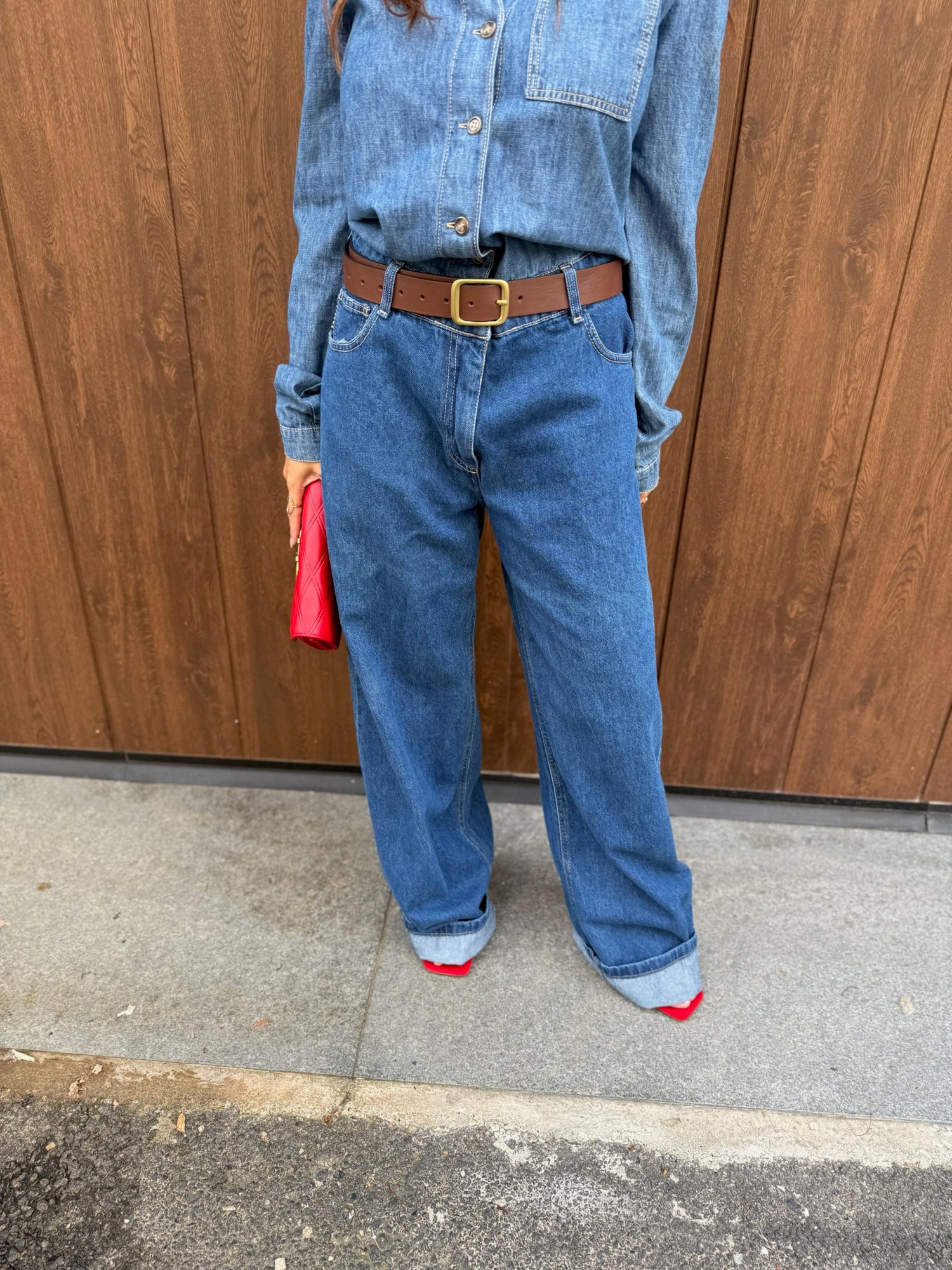 Tuta in denim “Bicolor” HAVE ONE