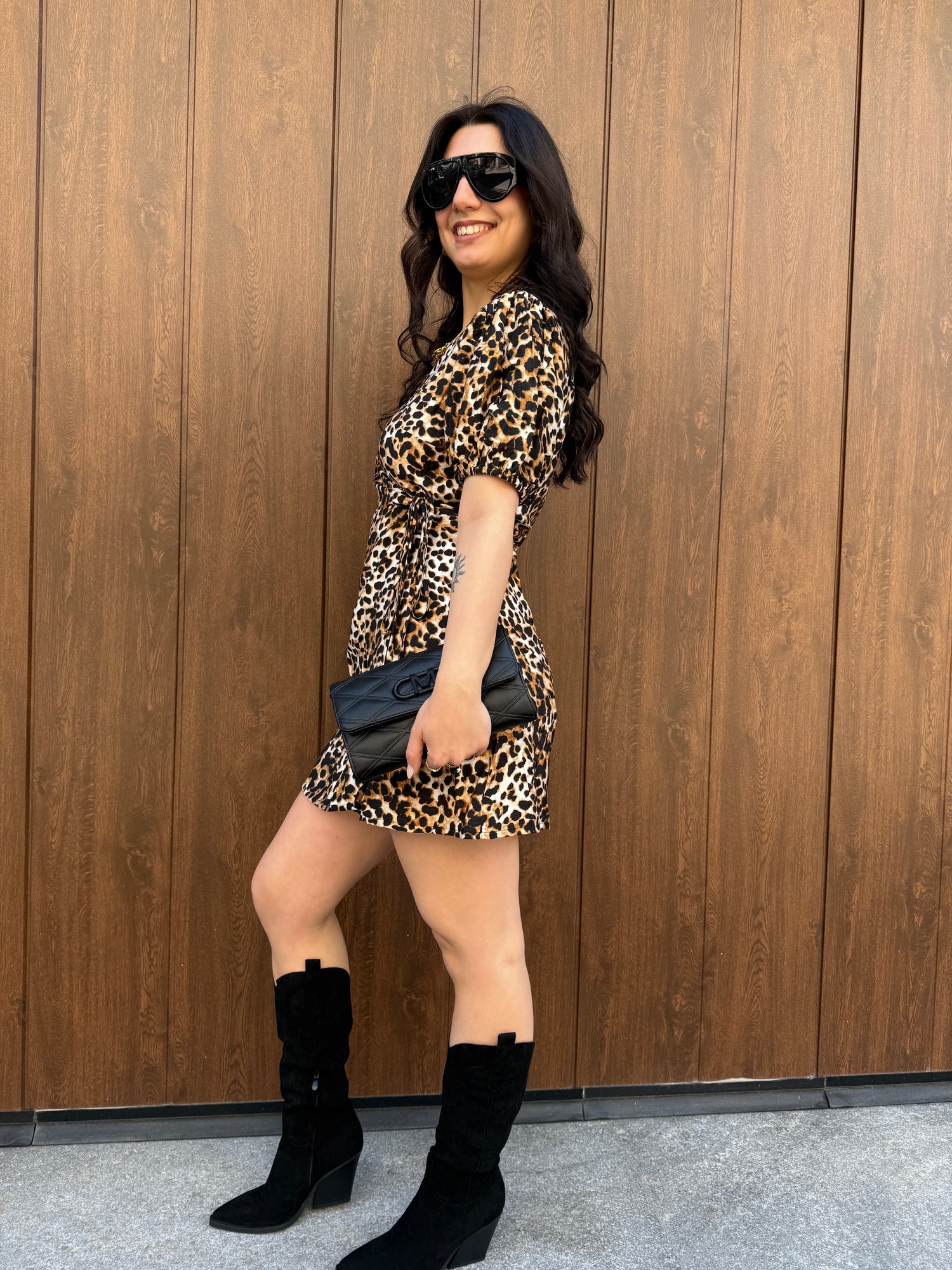 Abito a portafoglio “Leopard”  GLAMOROUS