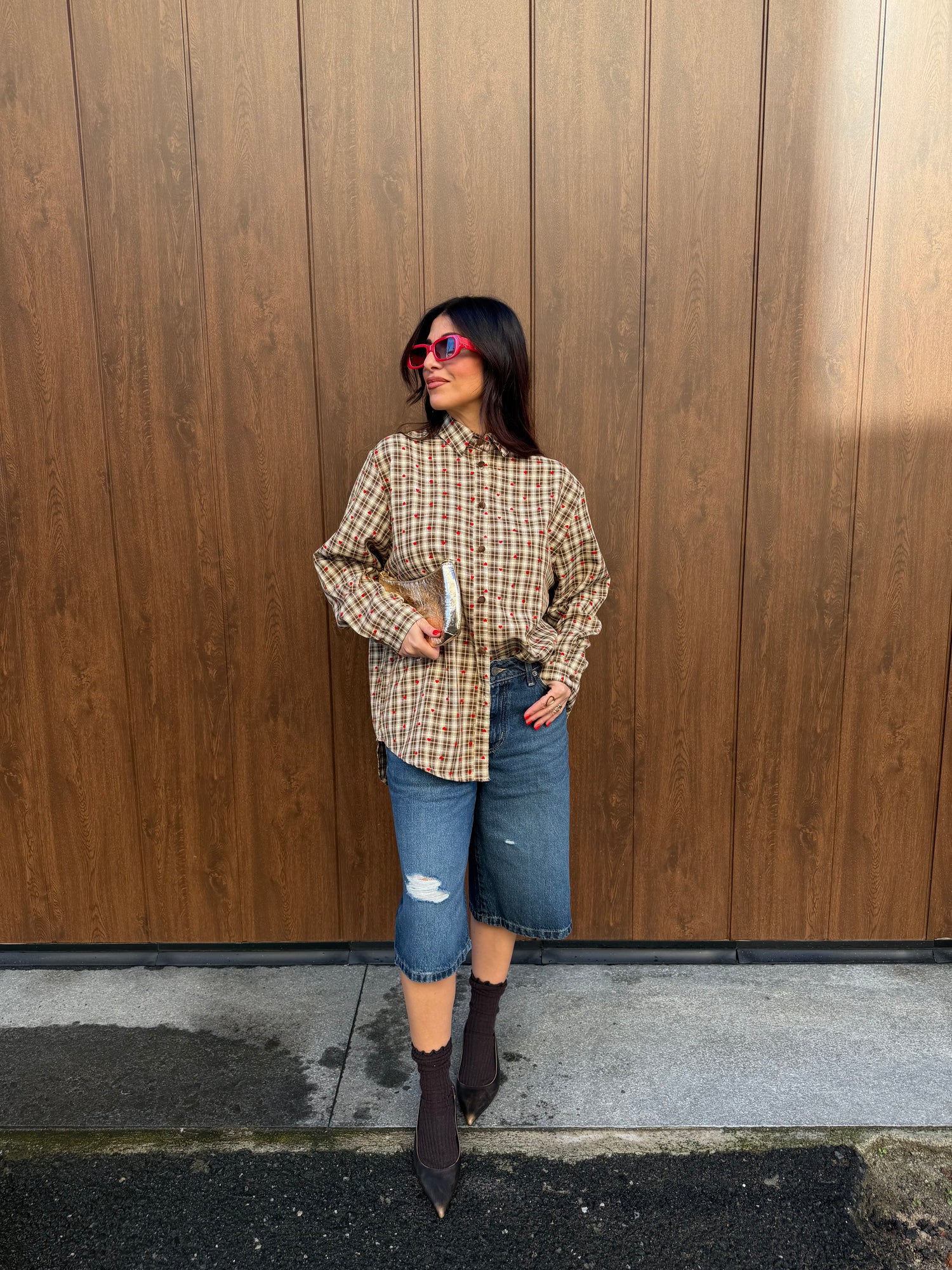 Camicia quadretti “Love” VIC BEE