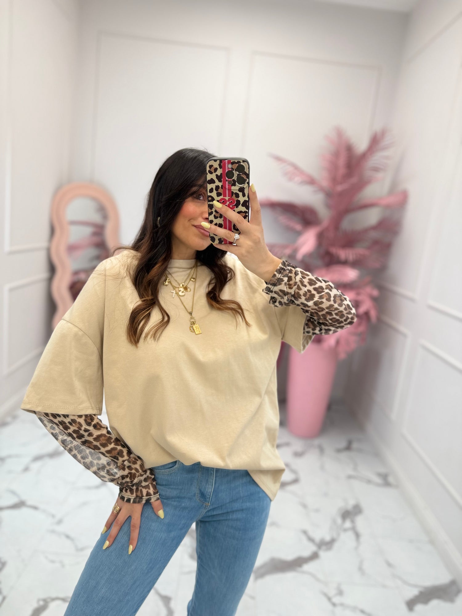 T-shirt over manica “Leopard” LIP