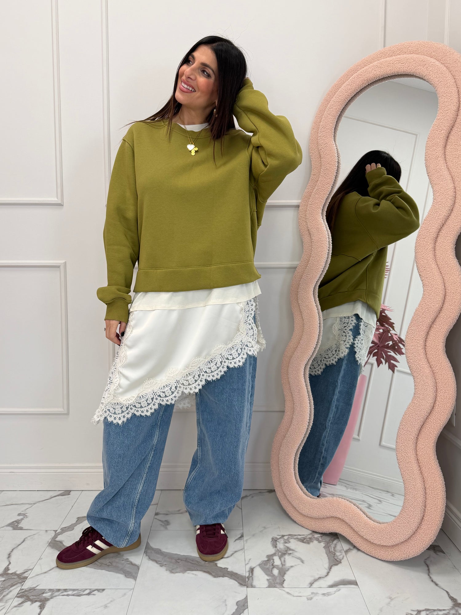 Felpa girocollo “Colours” LUMINA