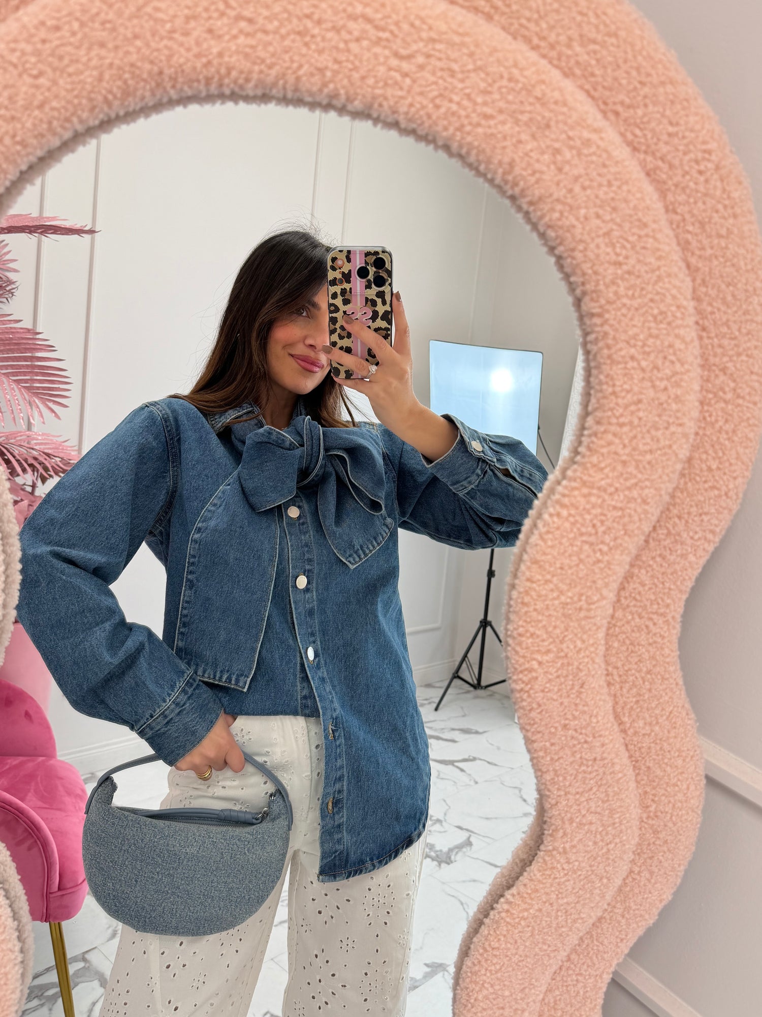 Camicia denim over “Flake” GLAMOROUS