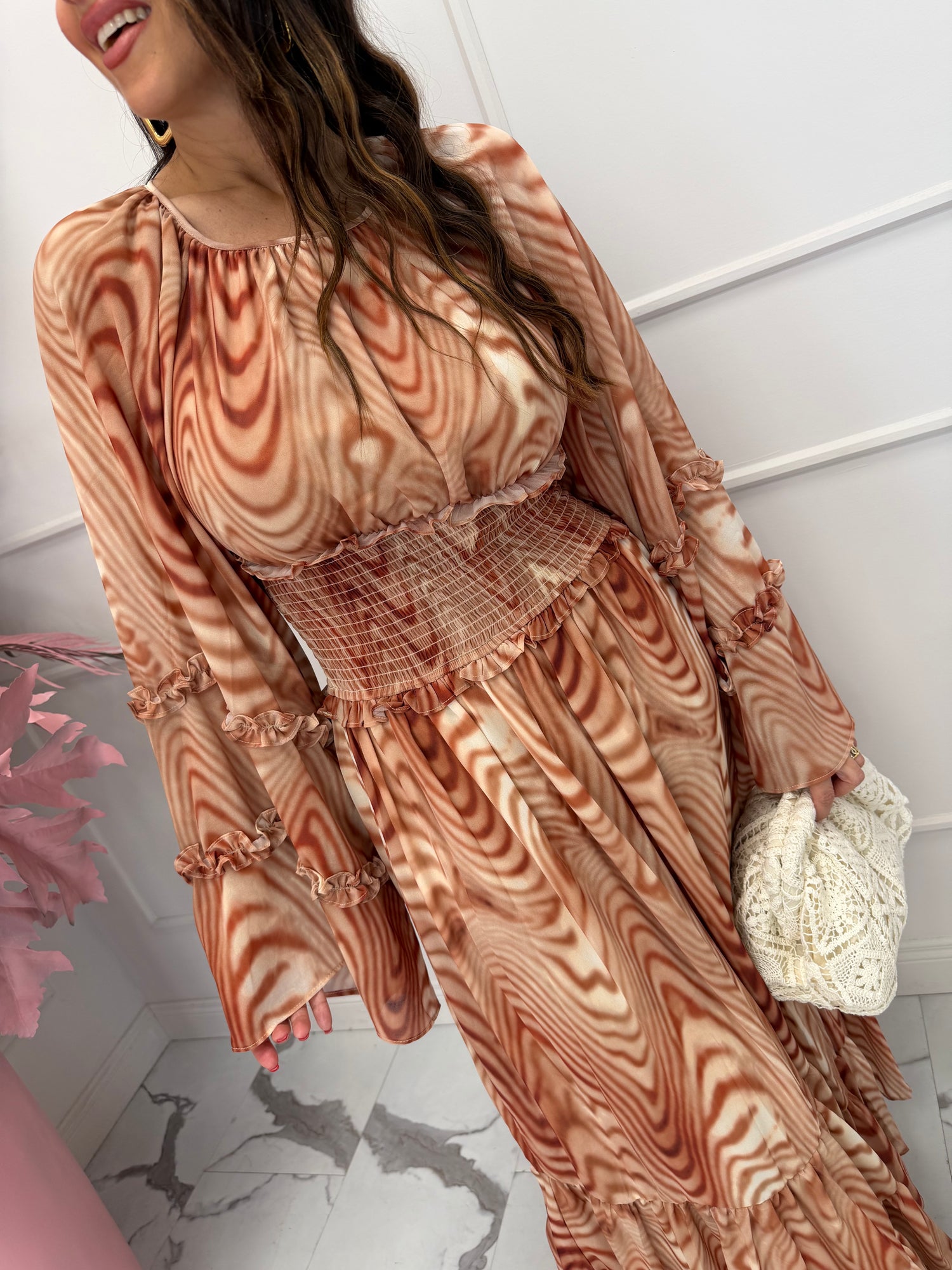 Abito manica campana  “Boho” GLAMOROUS