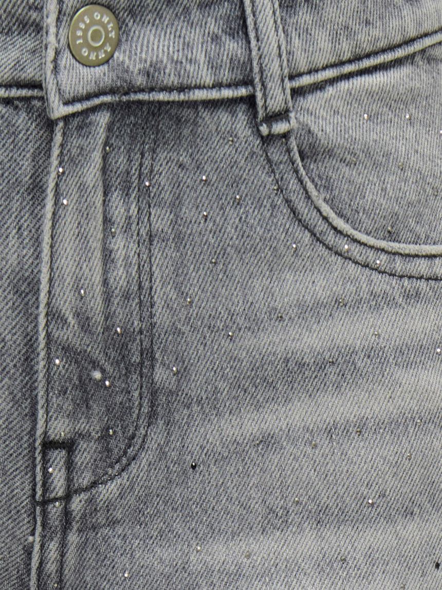 Jeans palazzo  “Cobain strass” ONLY