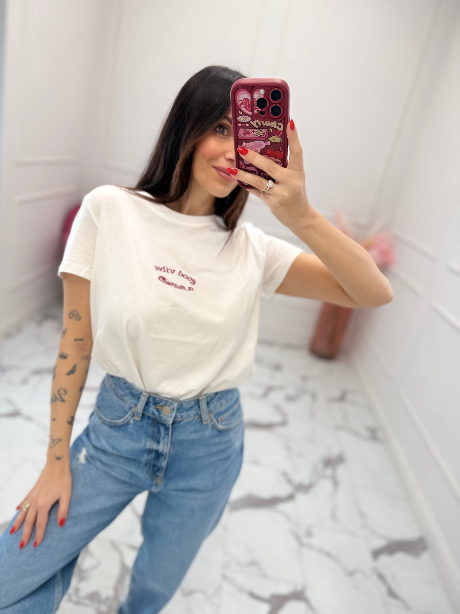 T-shirt “Good vibes a manetta” VICOLO