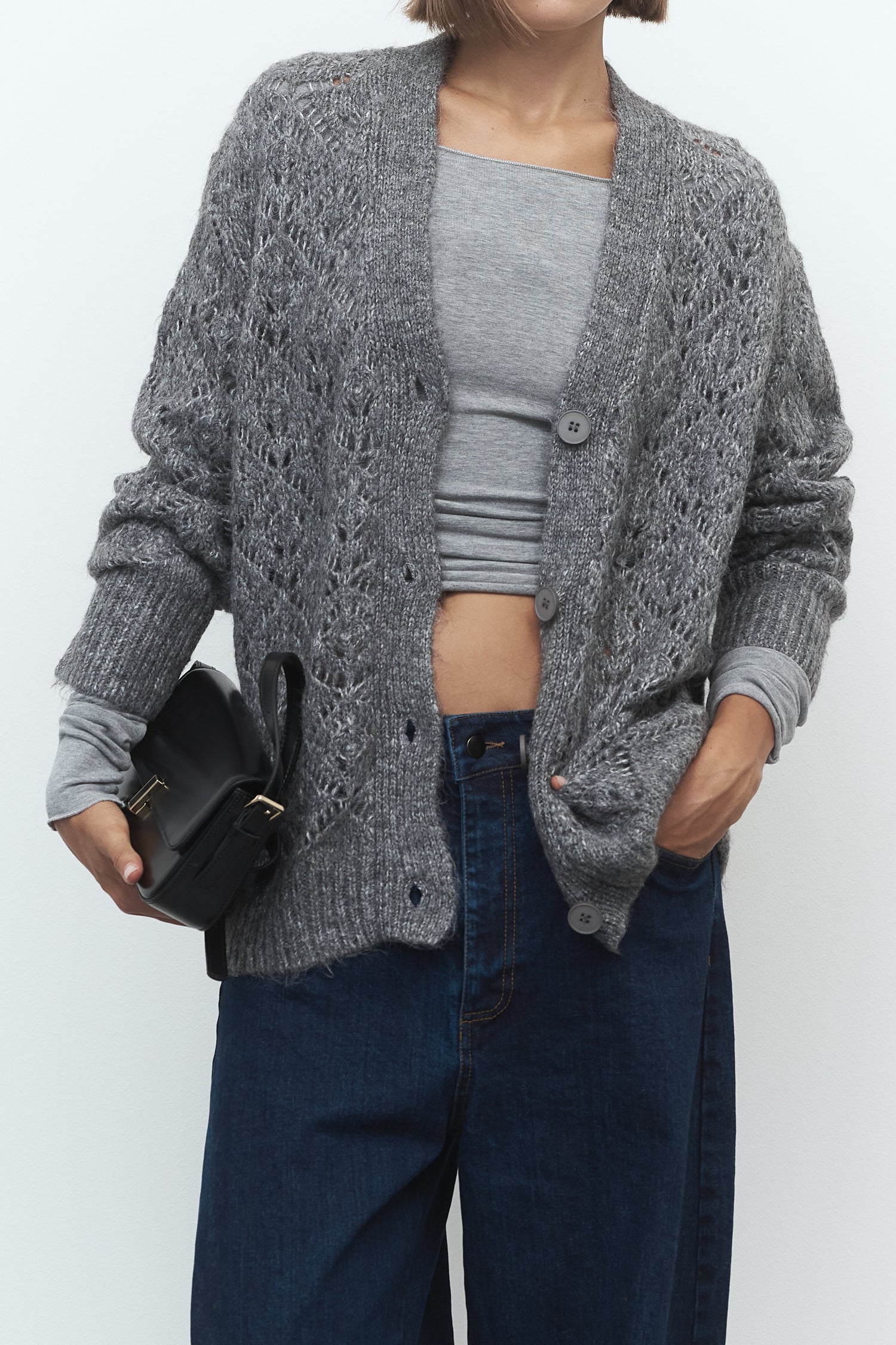 Cardigan traforato LUMINA