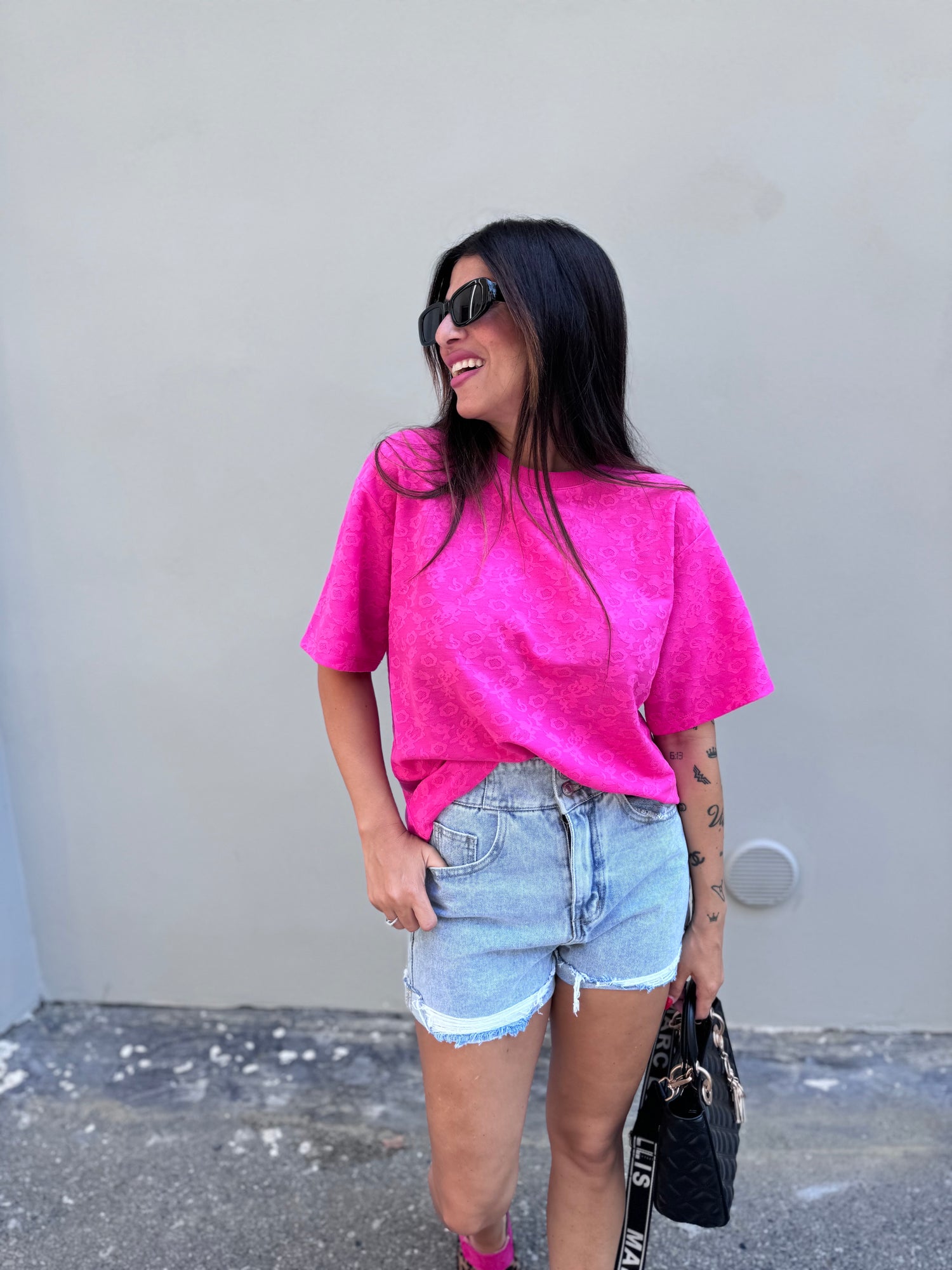 Shorts denim vita alta MONIQUE