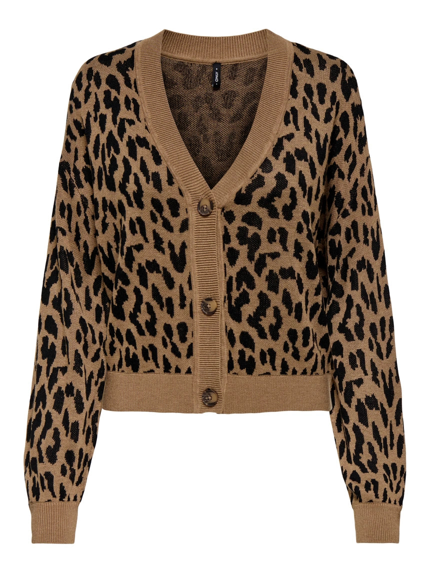 Cardigan leopardato “Vienna” ONLY