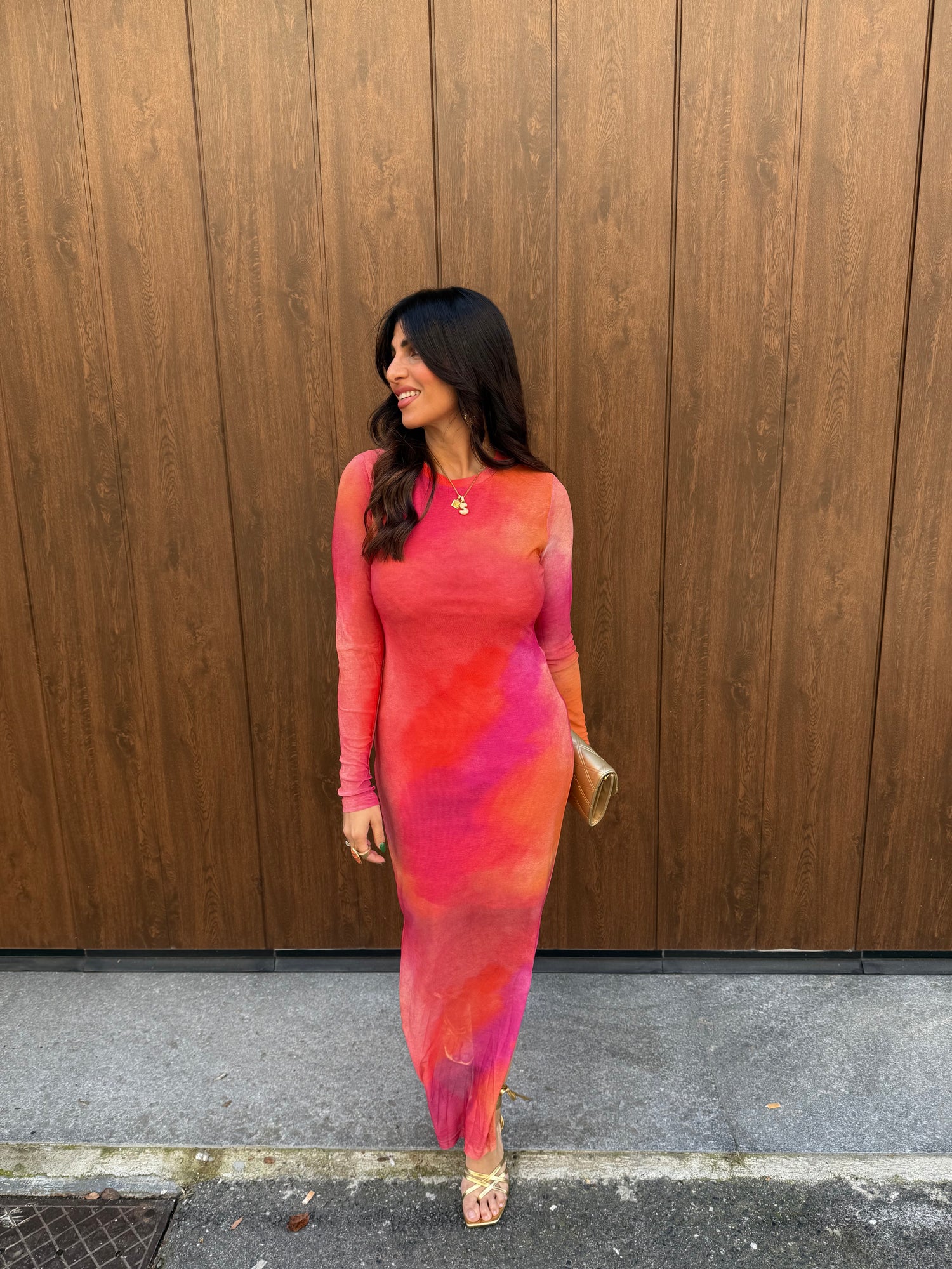 Abito lungo “Tie Dye” GLAMOROUS