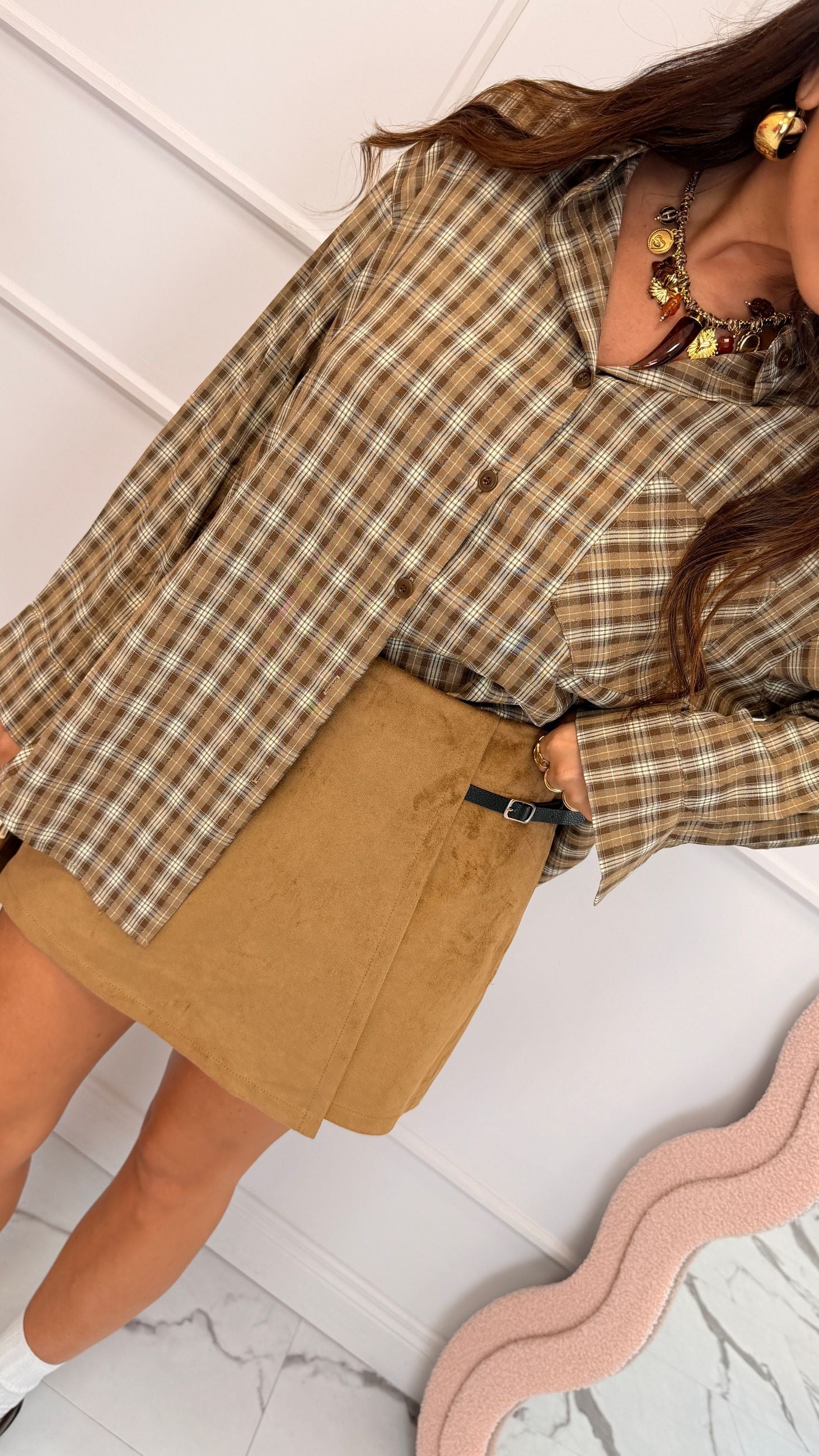 Gonna shorts suede Tavia ONLY