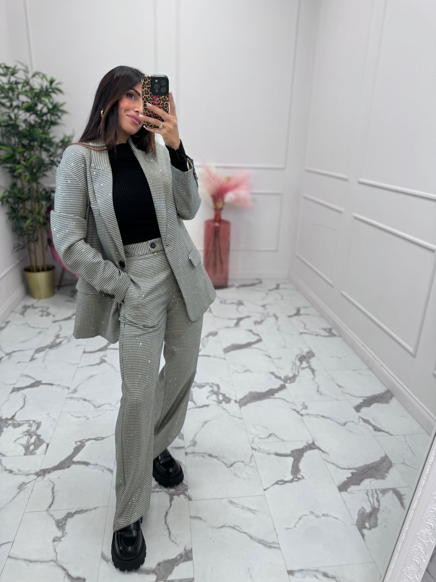 Pantalone “Check shine” VICOLO