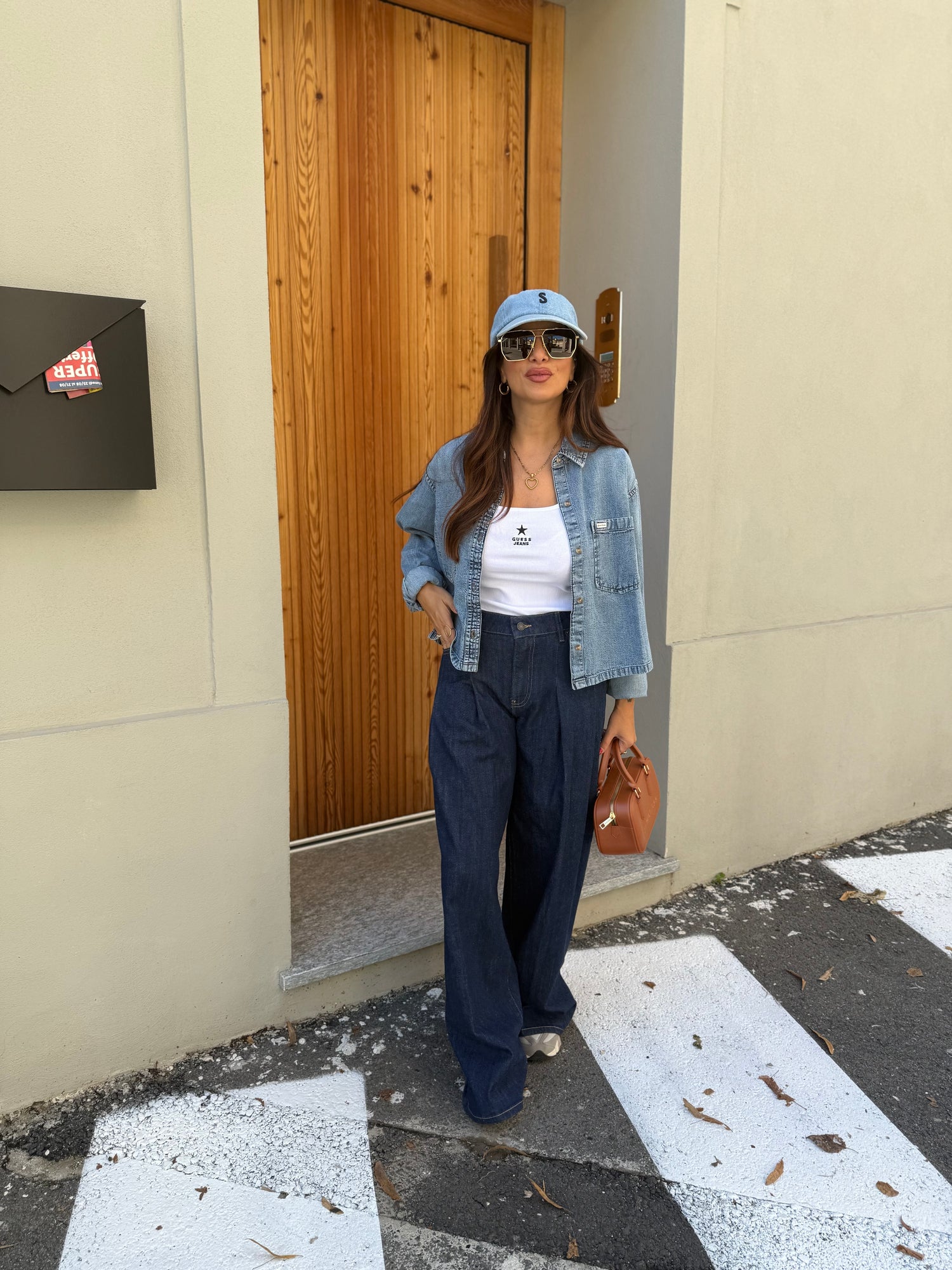 Camicia corta denim GUESS JEANS