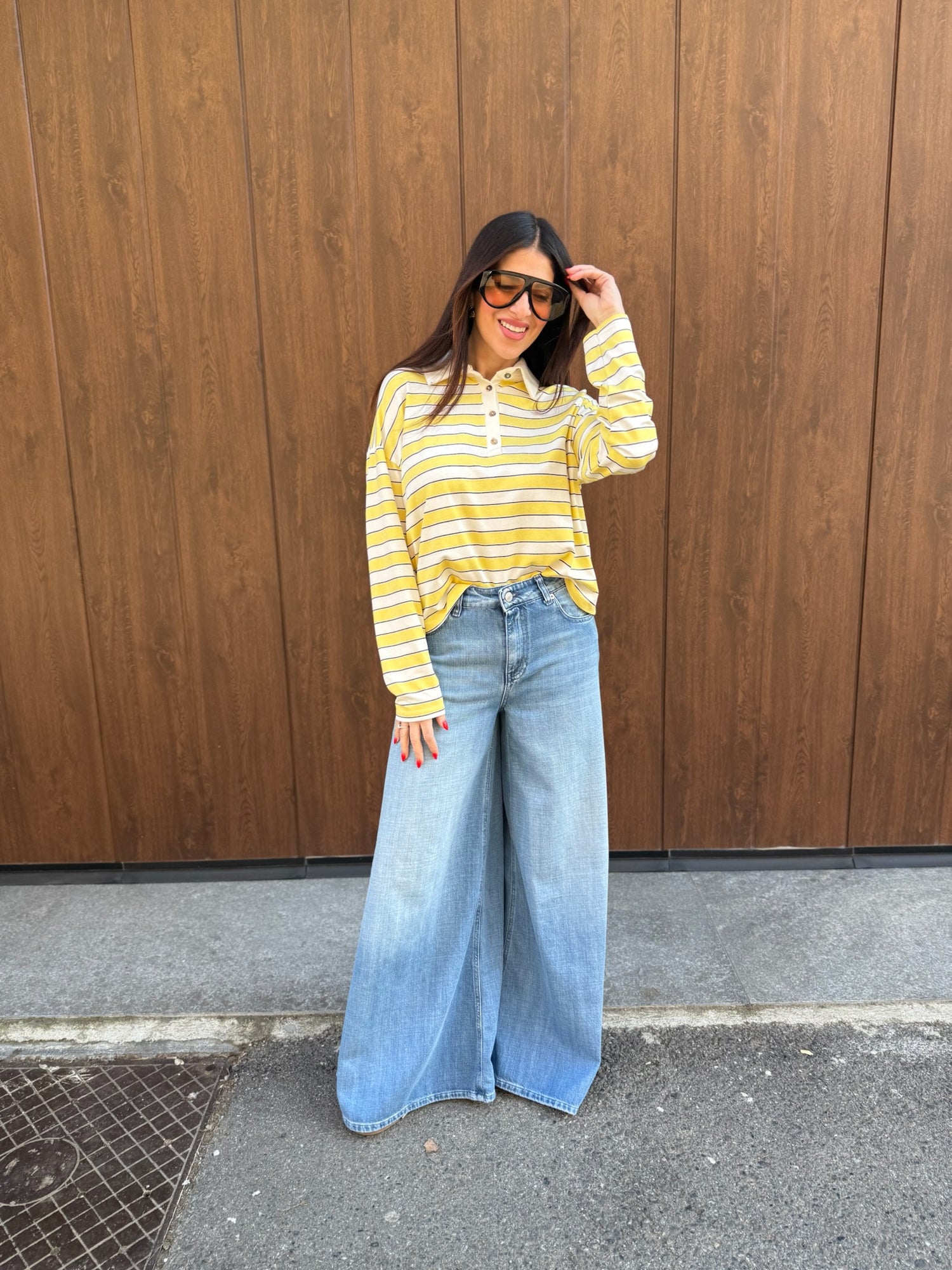 Jeans palazzo “Lucy” VICOLO