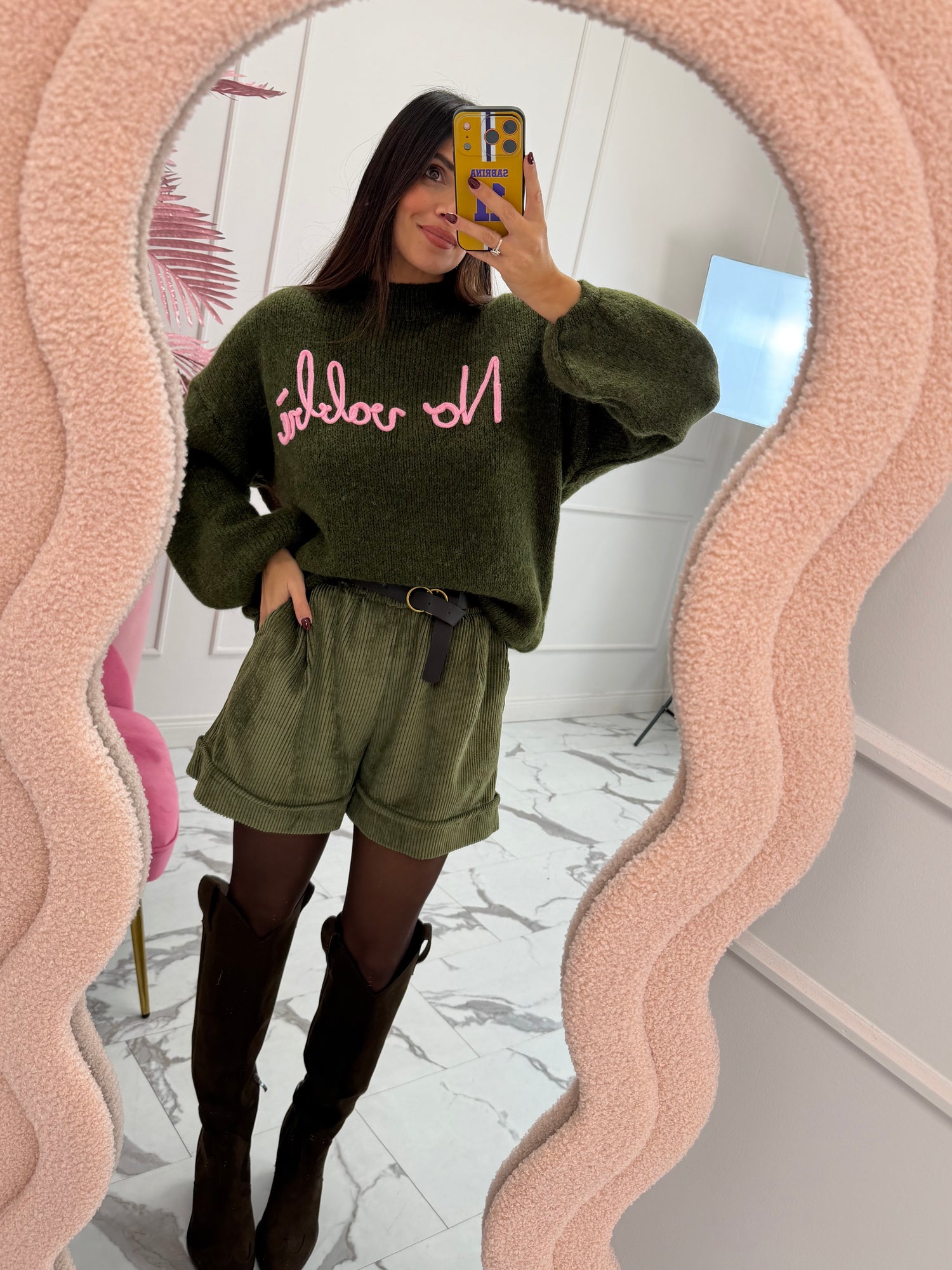 Shorts velluto costine LIP