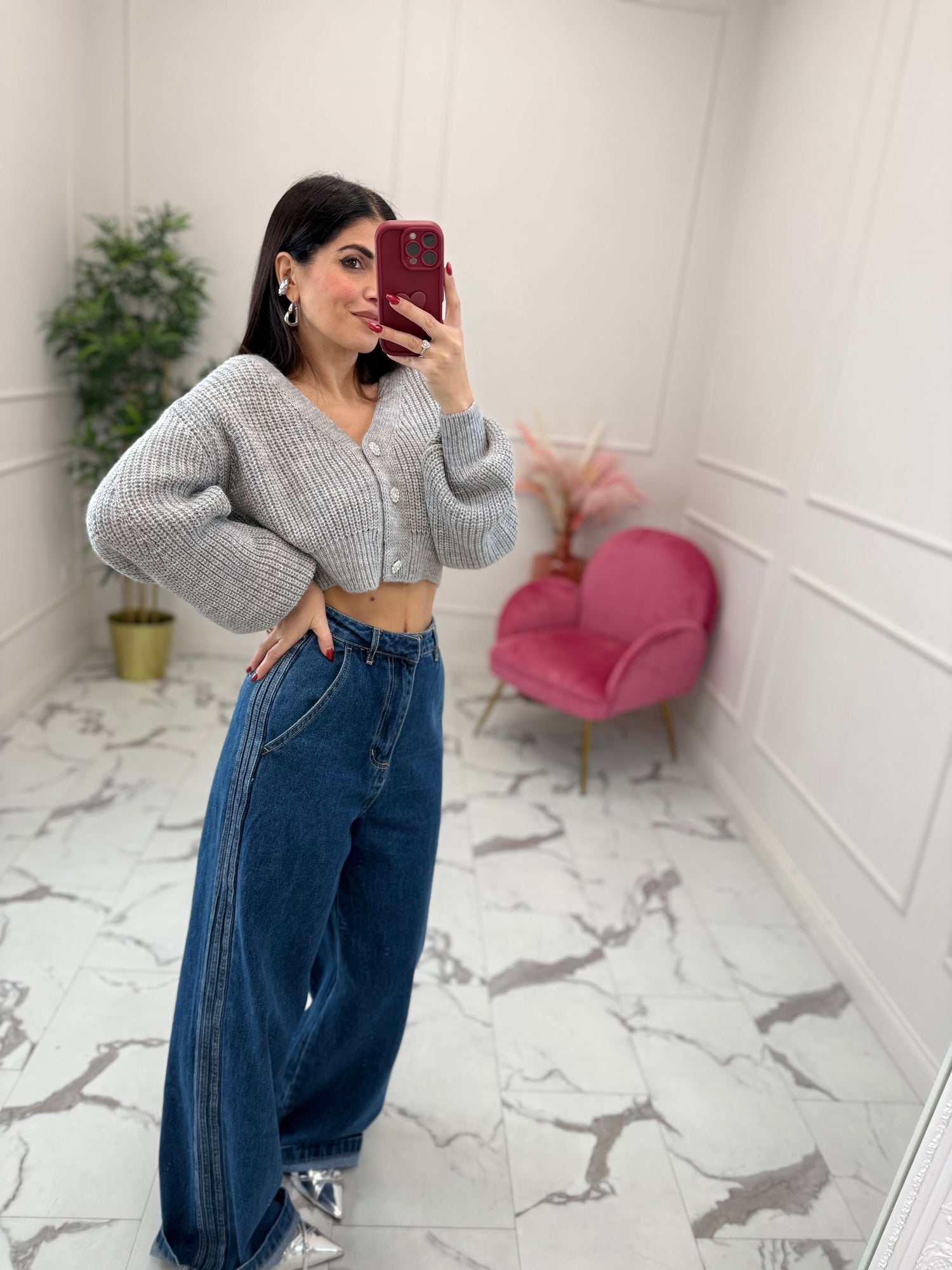 Cardigan bottoni gioiello HAVE ONE