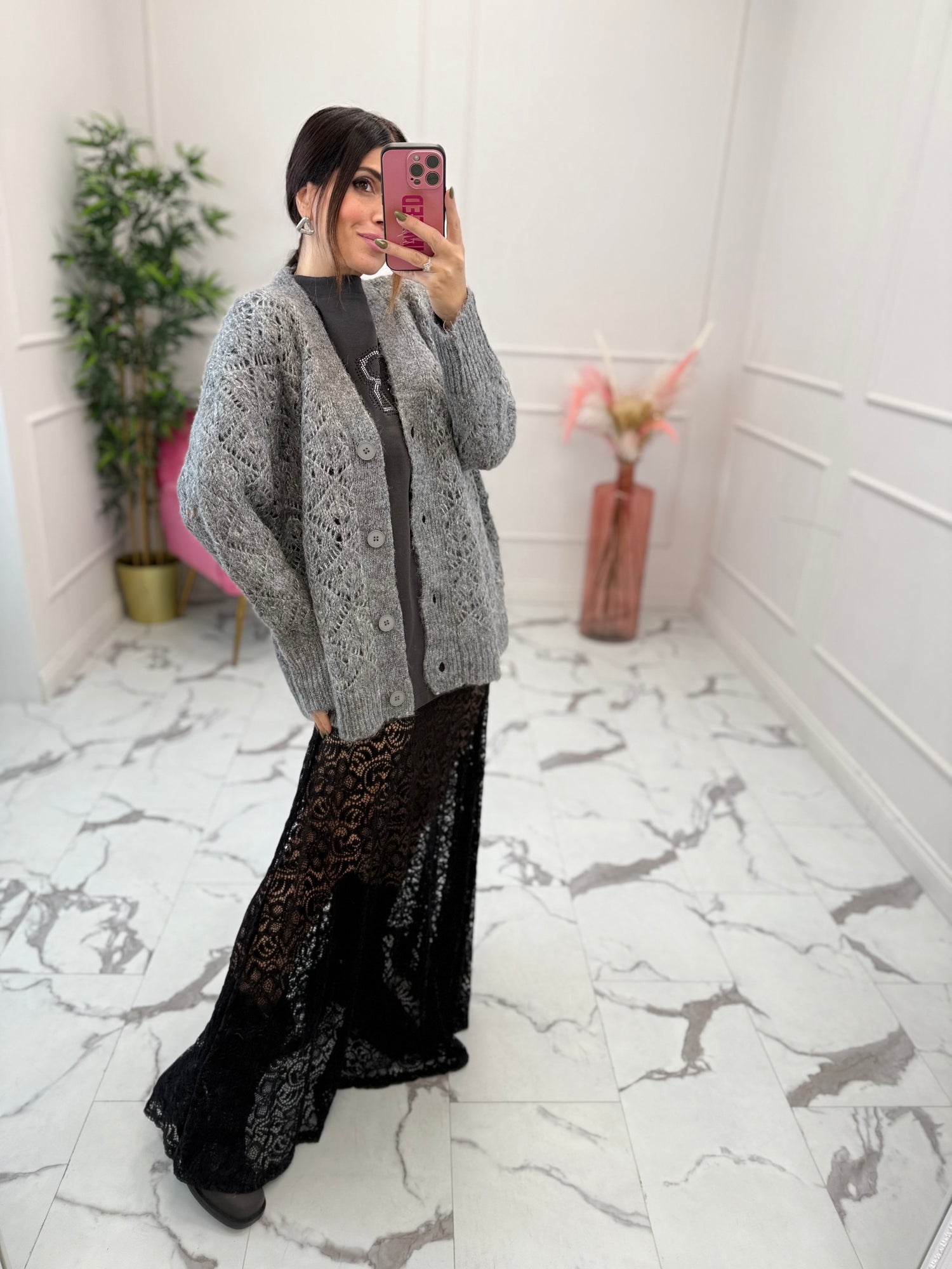 Cardigan traforato LUMINA