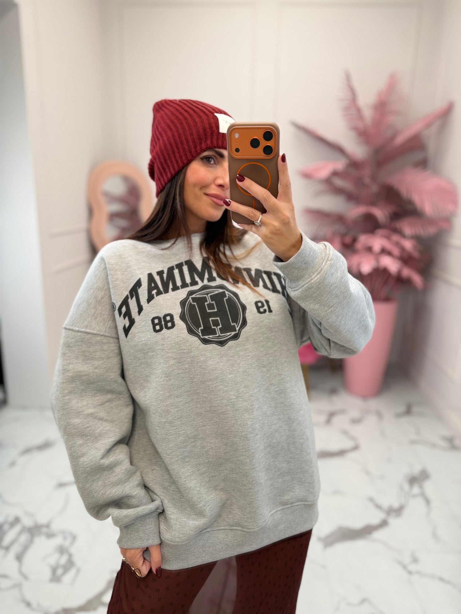 Felpa girocollo over “College” NEW HINNOMINATE