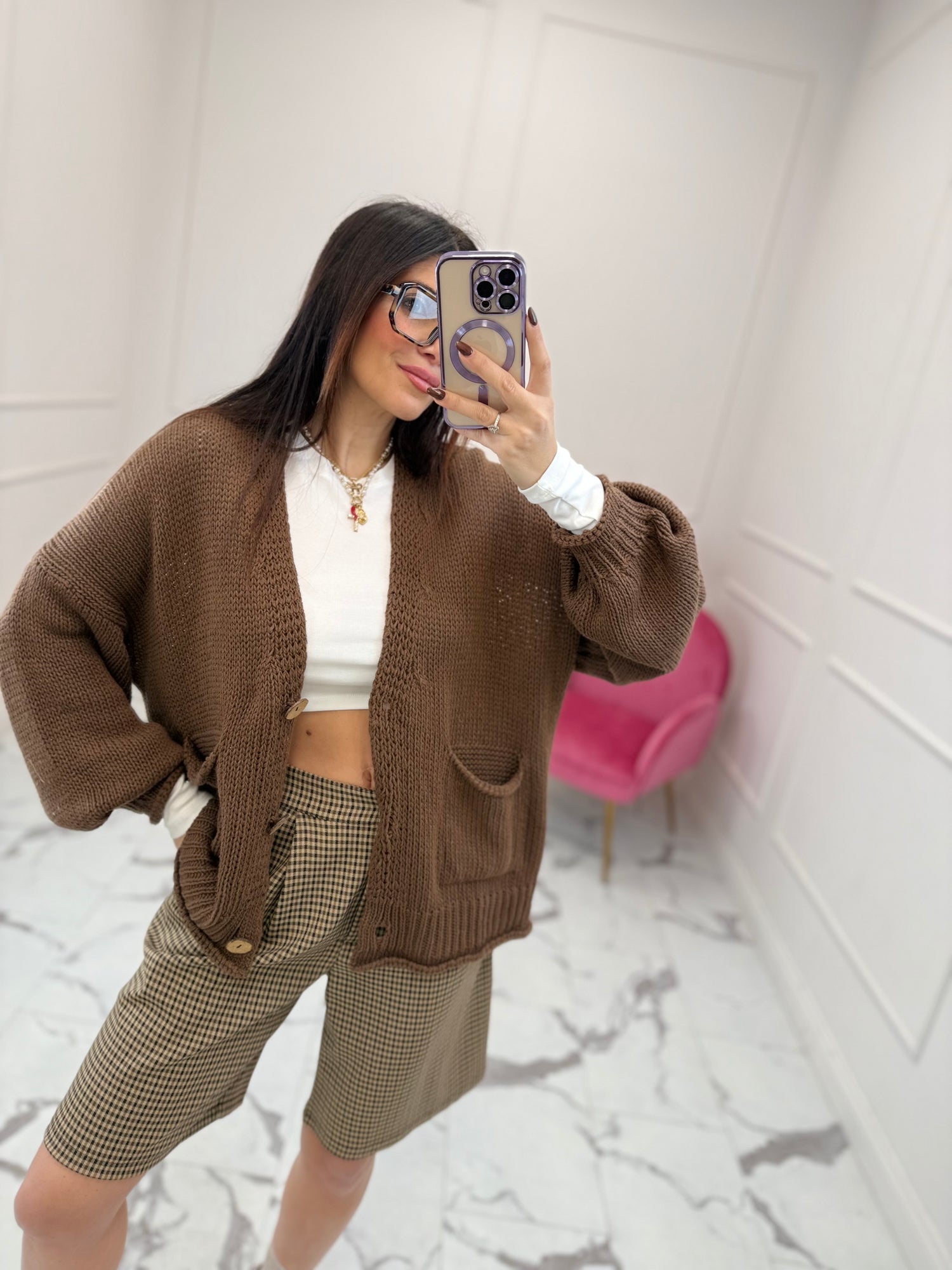 Cardigan in maglia HAVE ONE