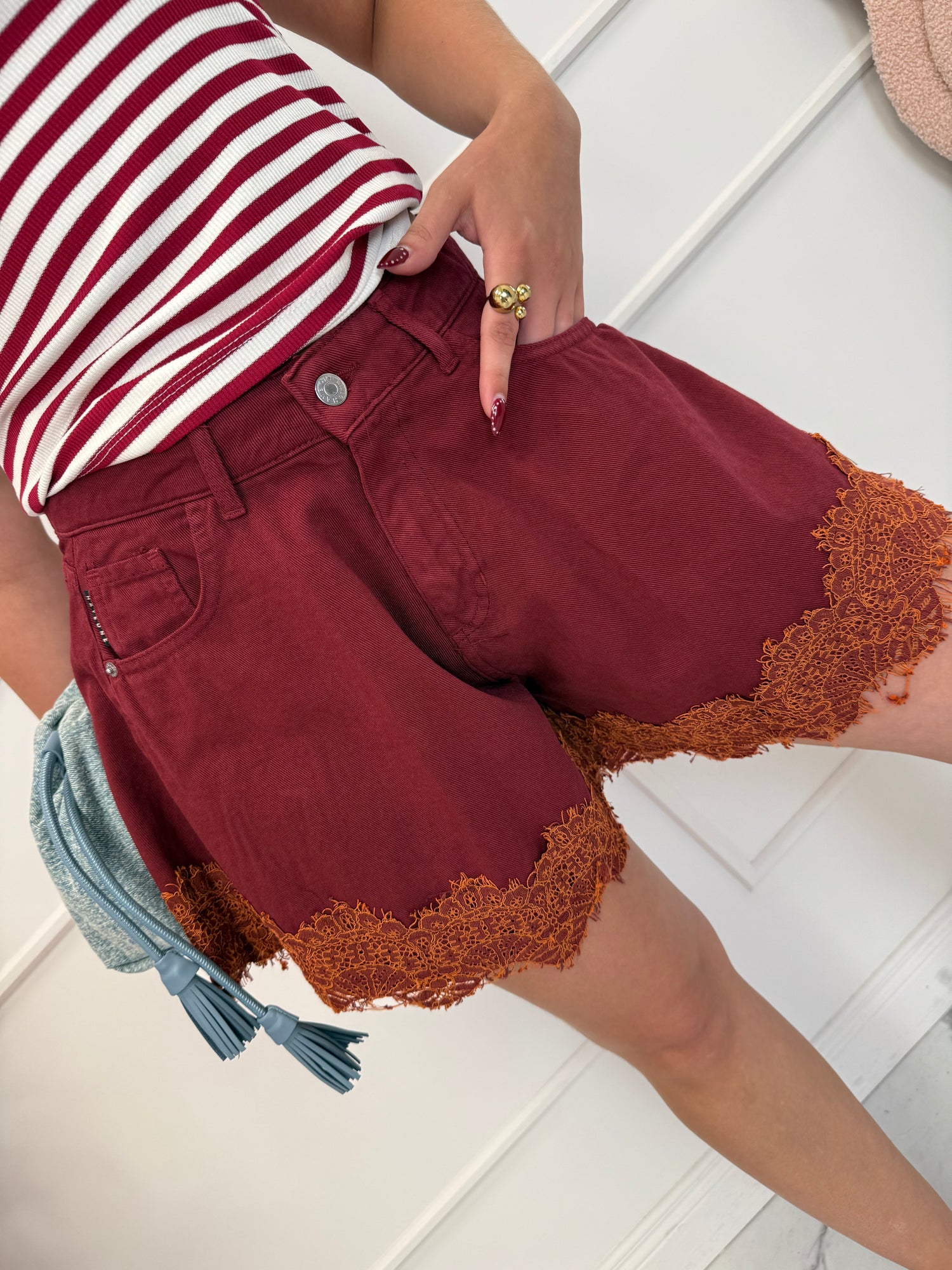 Shorts Denim farfalla “Lace” HAVE ONE
