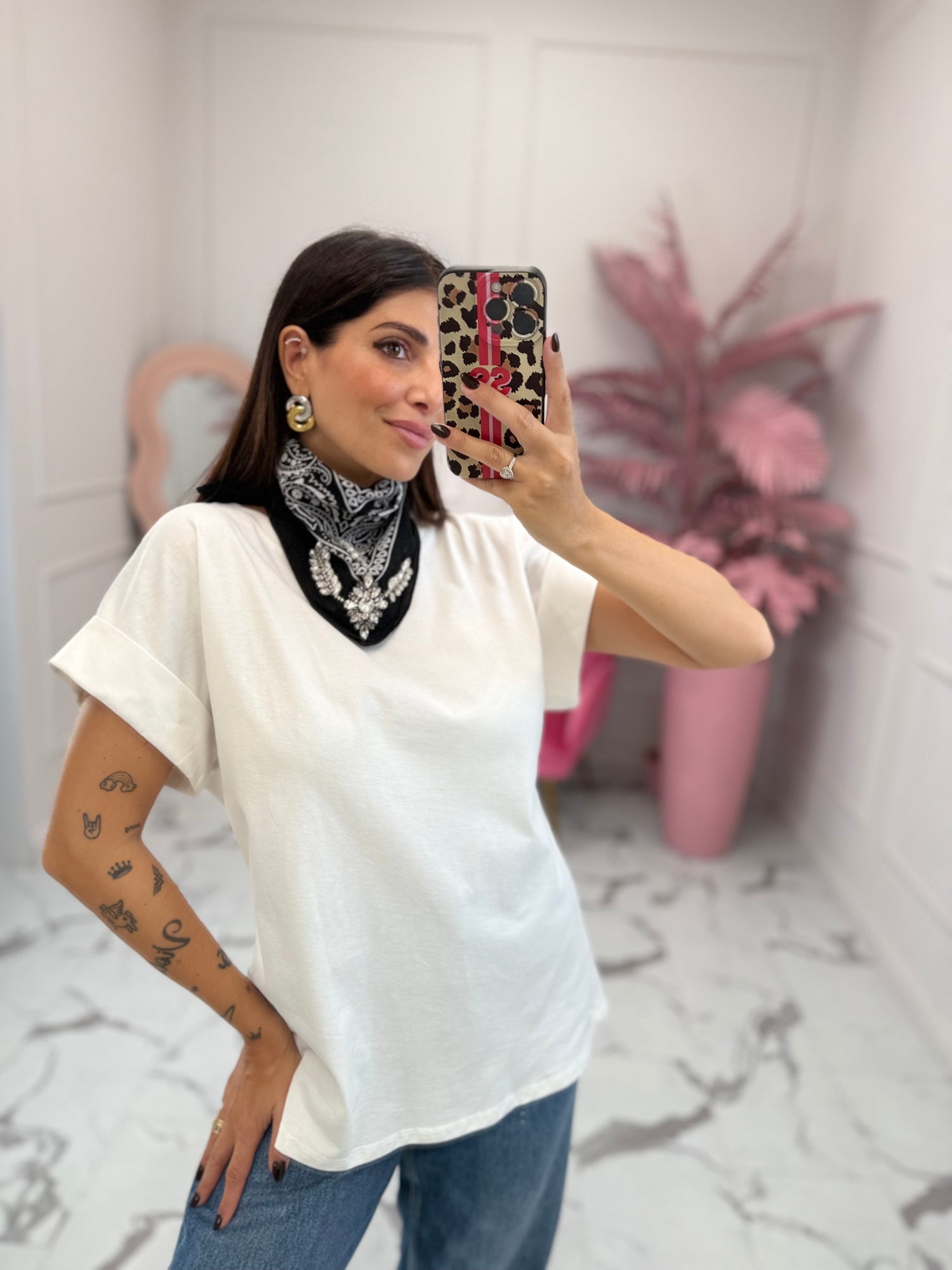 T-shirt “Bandana strass” HAVE ONE