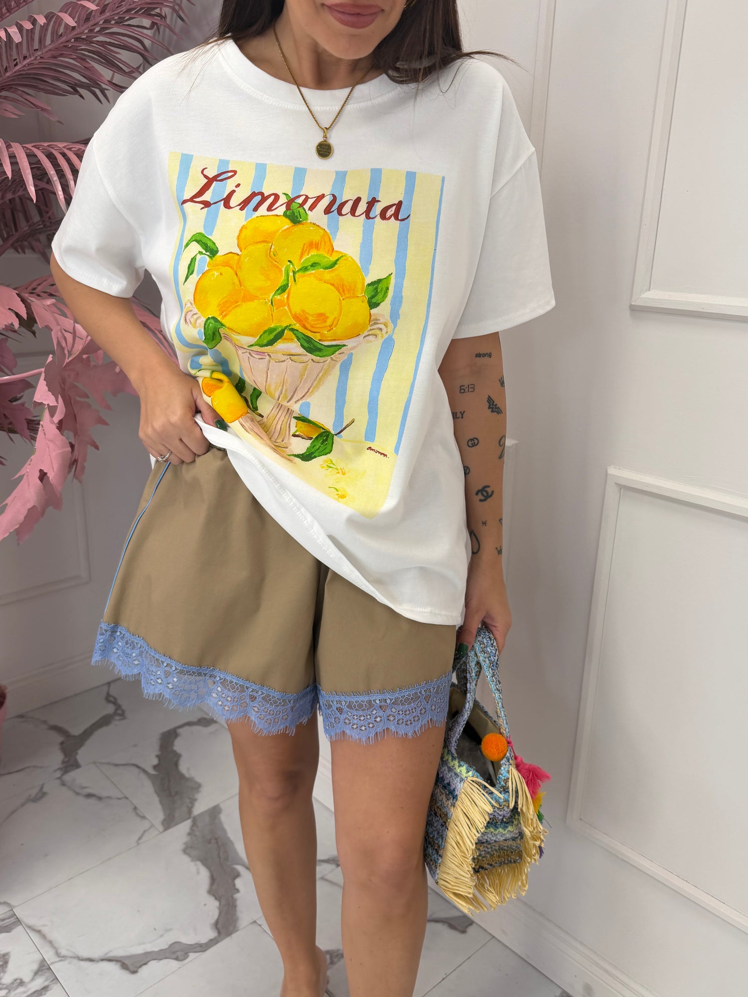 Shorts cotone pizzo HAVE ONE