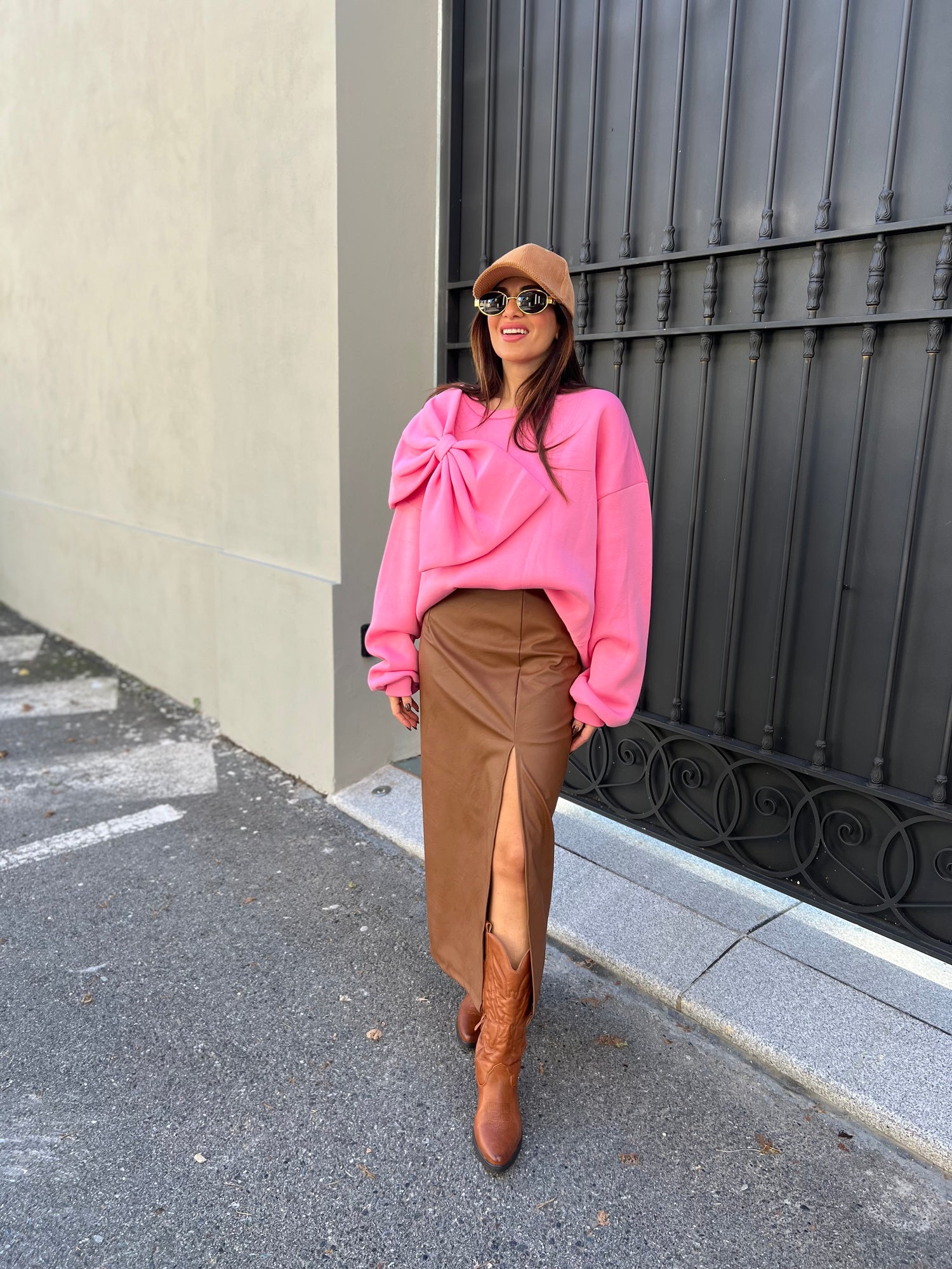Gonna longuette ecopelle LIP